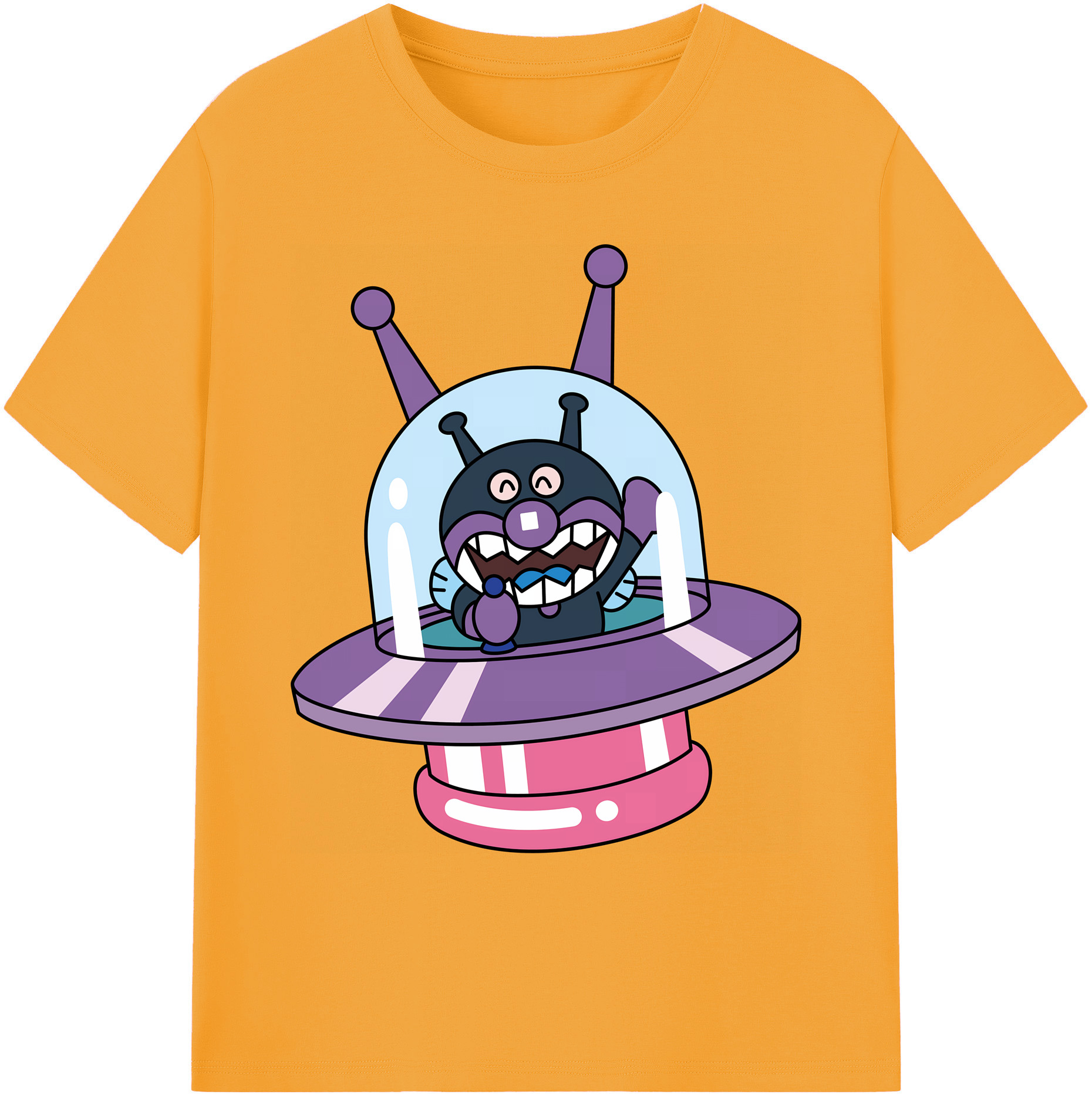 （画像用） アンパンマン Anpanman 綿100％ メンズ半袖Tシャツ｜肌触りやわらか＆通気性