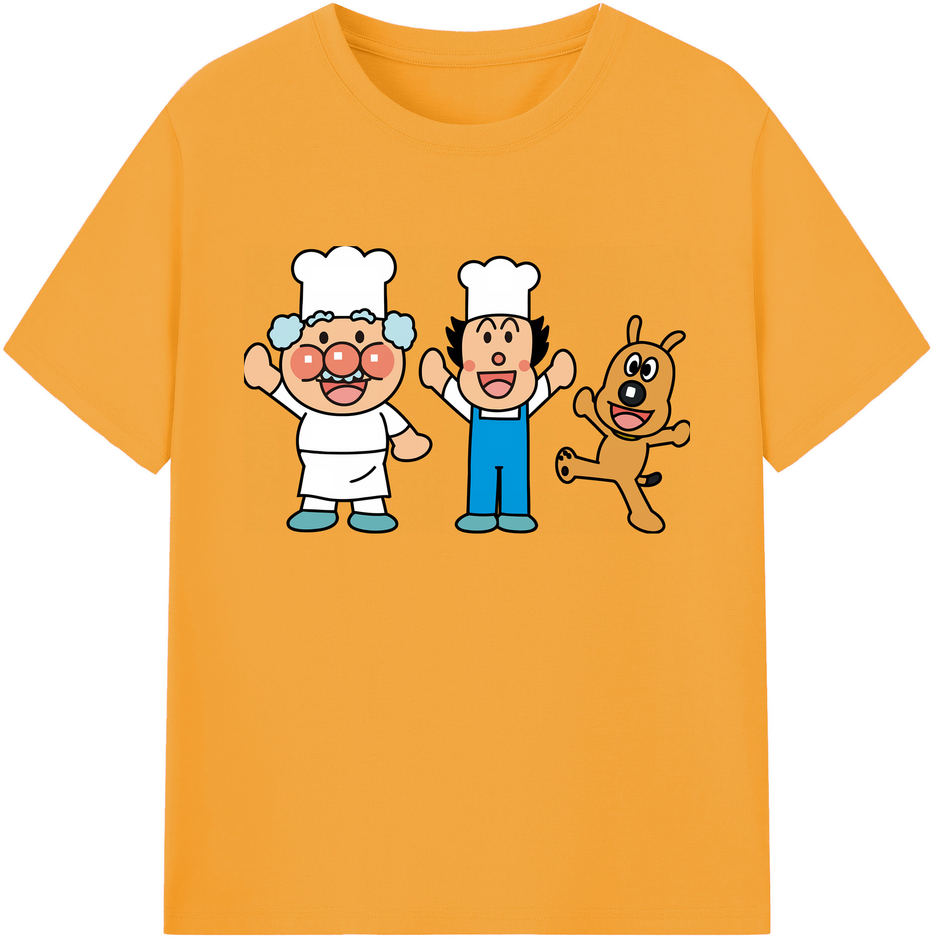 （画像用） アンパンマン Anpanman 綿100％ メンズ半袖Tシャツ｜肌触りやわらか＆通気性