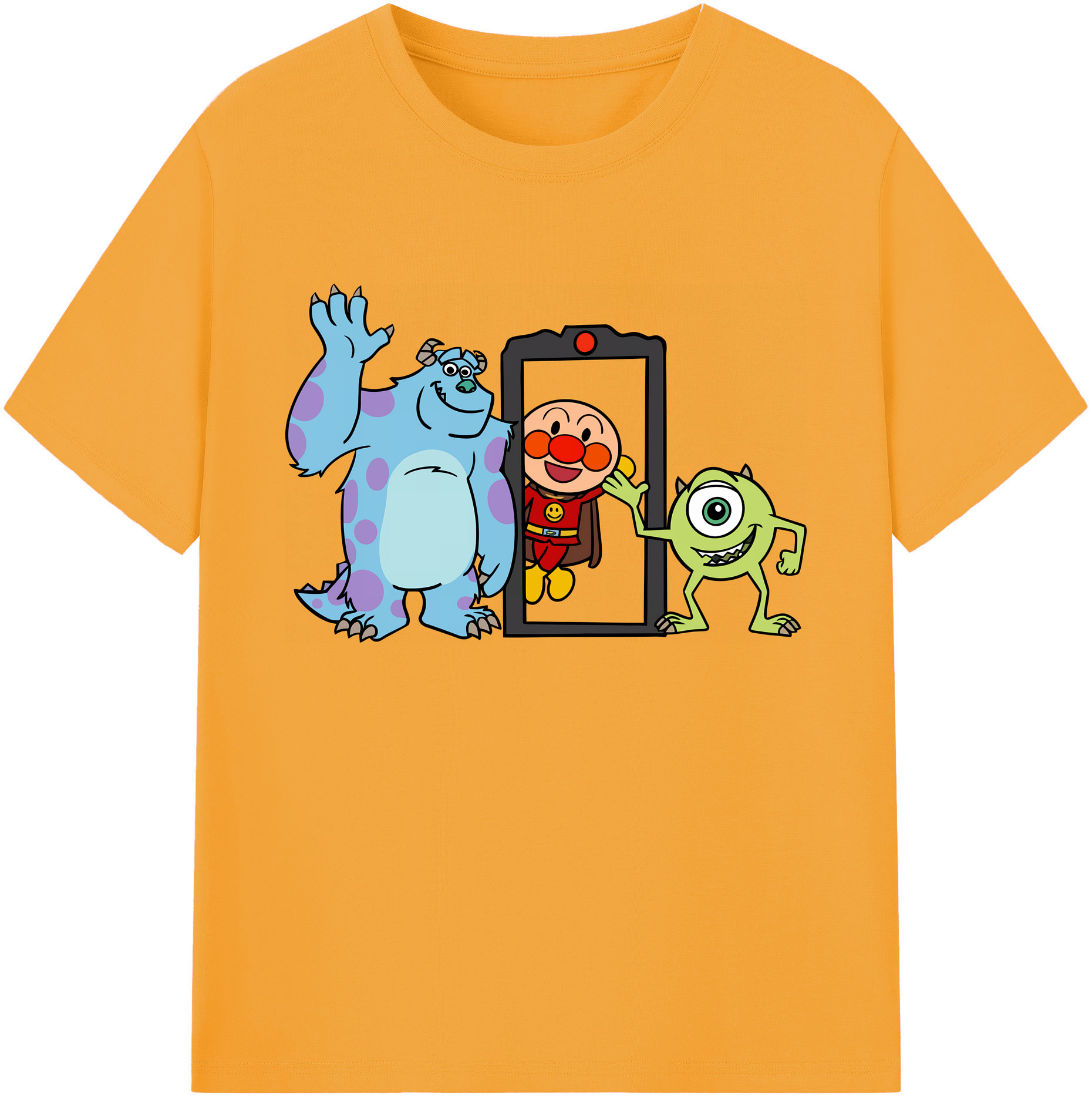 （画像用） アンパンマン Anpanman 綿100％ メンズ半袖Tシャツ｜肌触りやわらか＆通気性