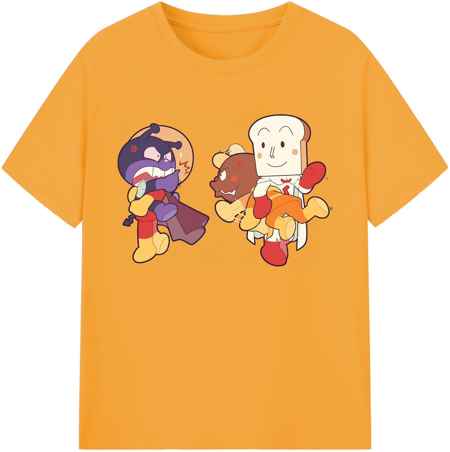 （画像用） アンパンマン Anpanman 綿100％ メンズ半袖Tシャツ｜肌触りやわらか＆通気性