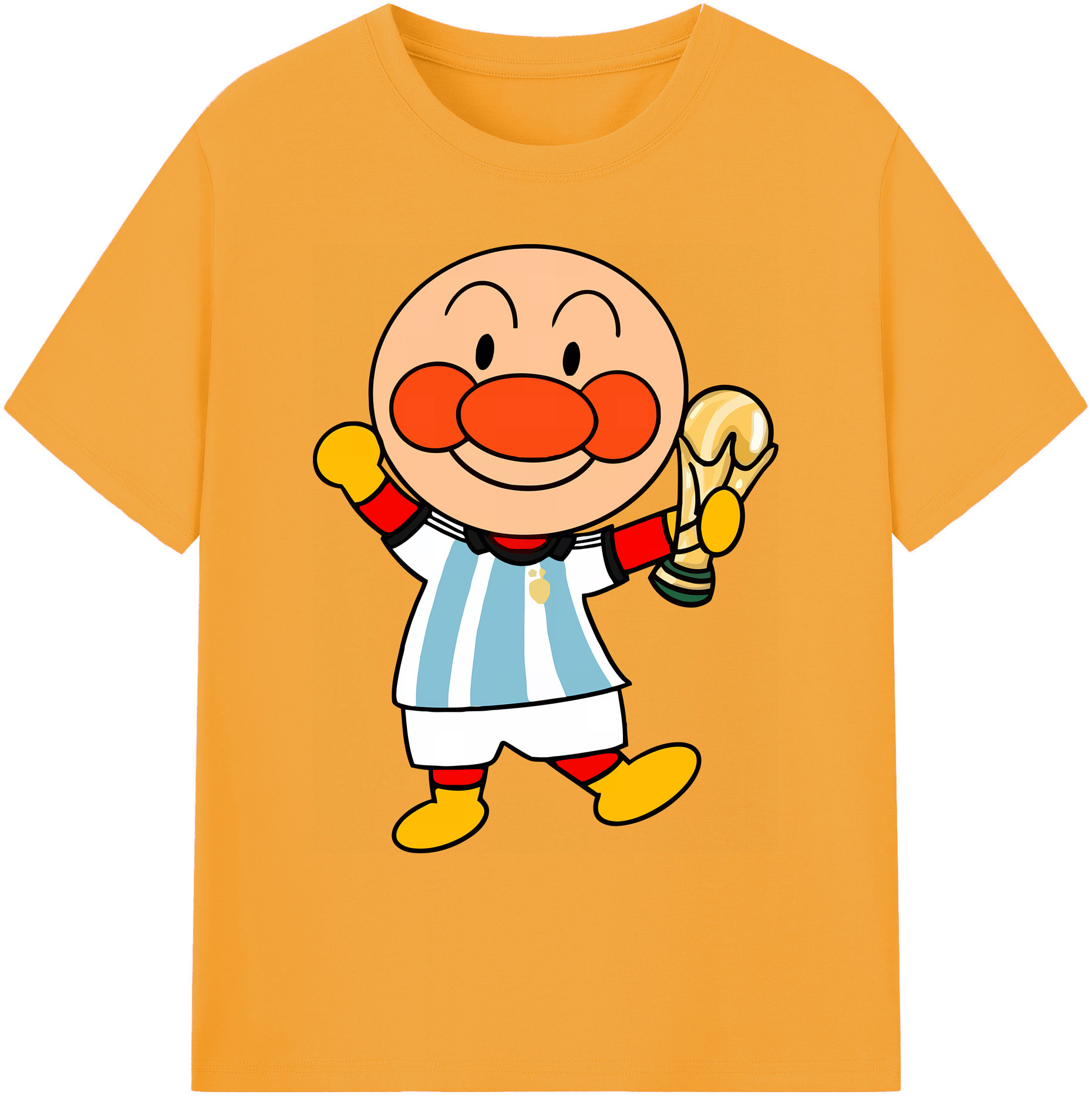 （画像用） アンパンマン Anpanman 綿100％ メンズ半袖Tシャツ｜肌触りやわらか＆通気性