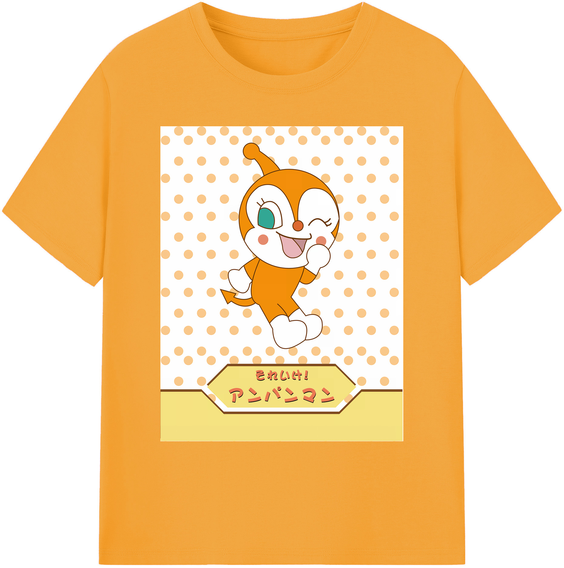 （画像用） アンパンマン Anpanman 綿100％ メンズ半袖Tシャツ｜肌触りやわらか＆通気性