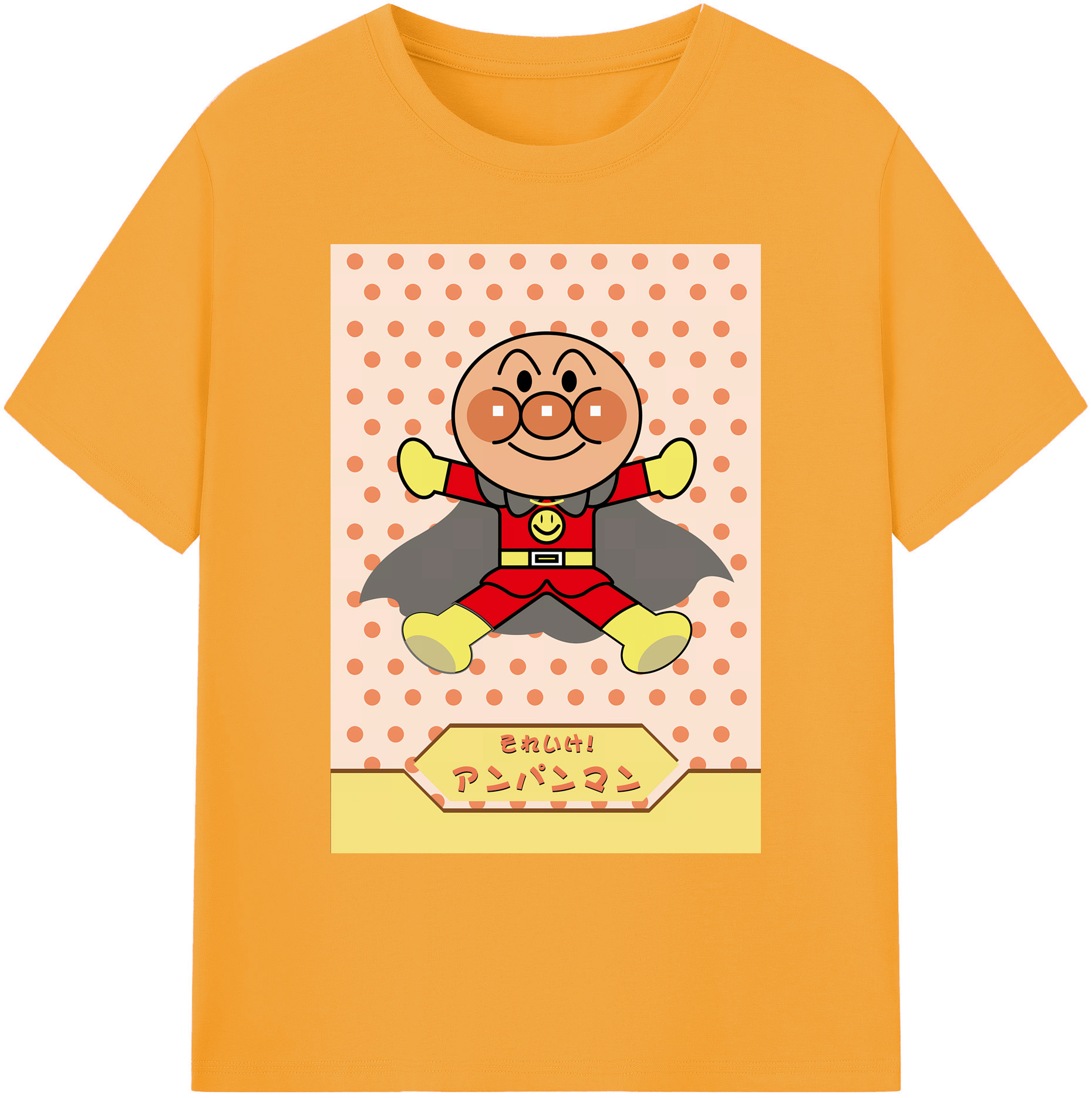 （画像用） アンパンマン Anpanman 綿100％ メンズ半袖Tシャツ｜肌触りやわらか＆通気性