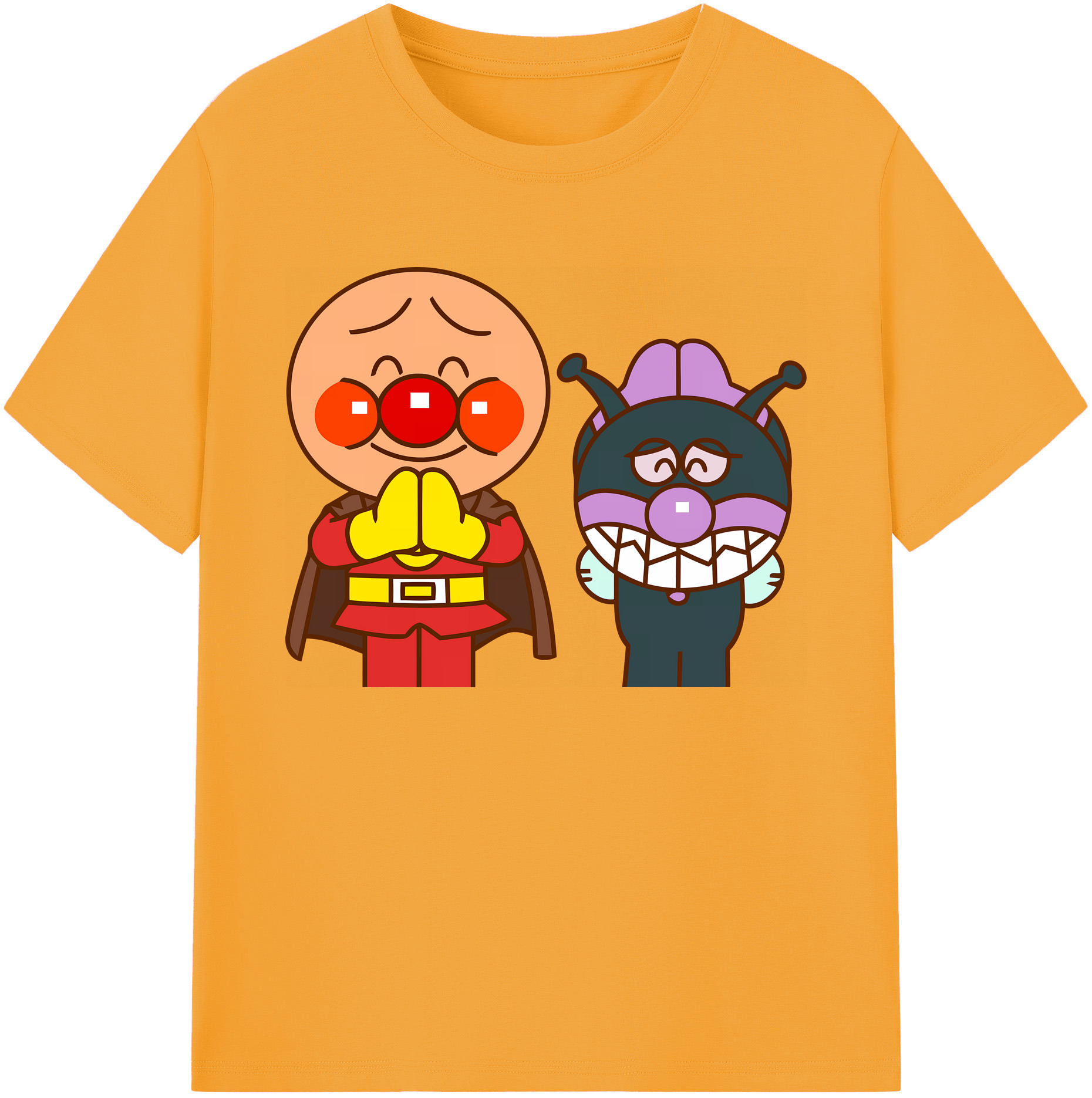 （画像用） アンパンマン Anpanman 綿100％ メンズ半袖Tシャツ｜肌触りやわらか＆通気性