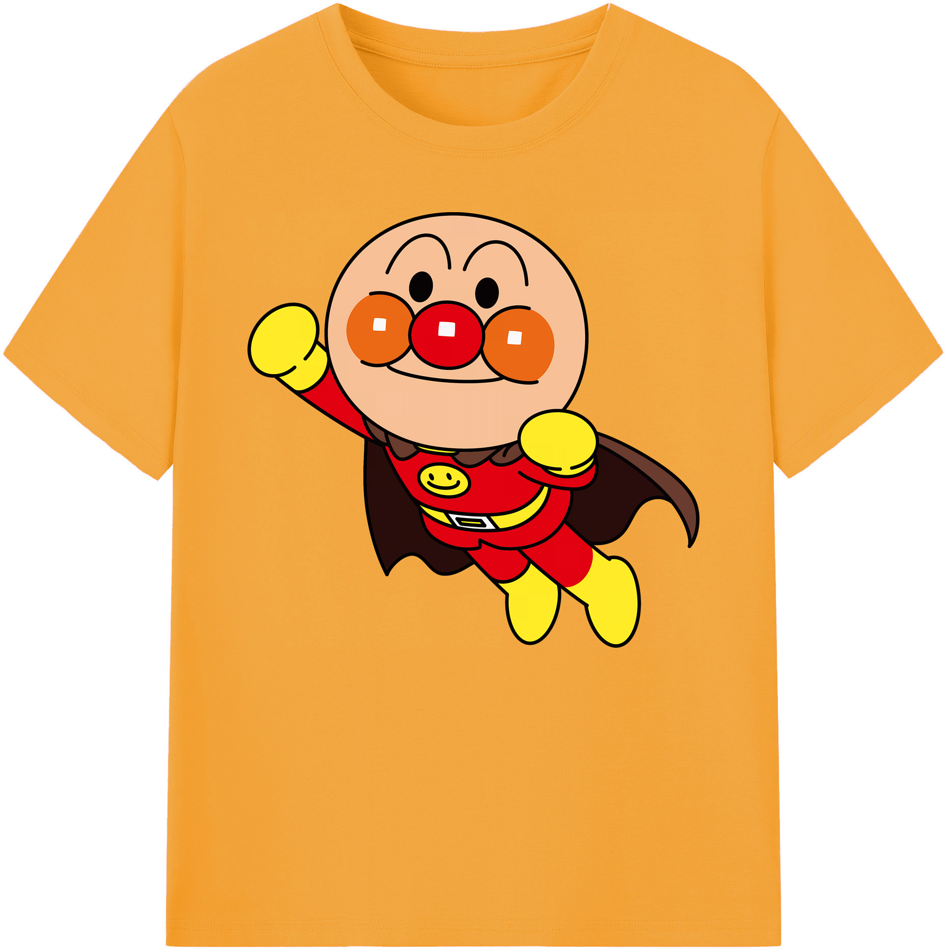 （画像用） アンパンマン Anpanman 綿100％ メンズ半袖Tシャツ｜肌触りやわらか＆通気性