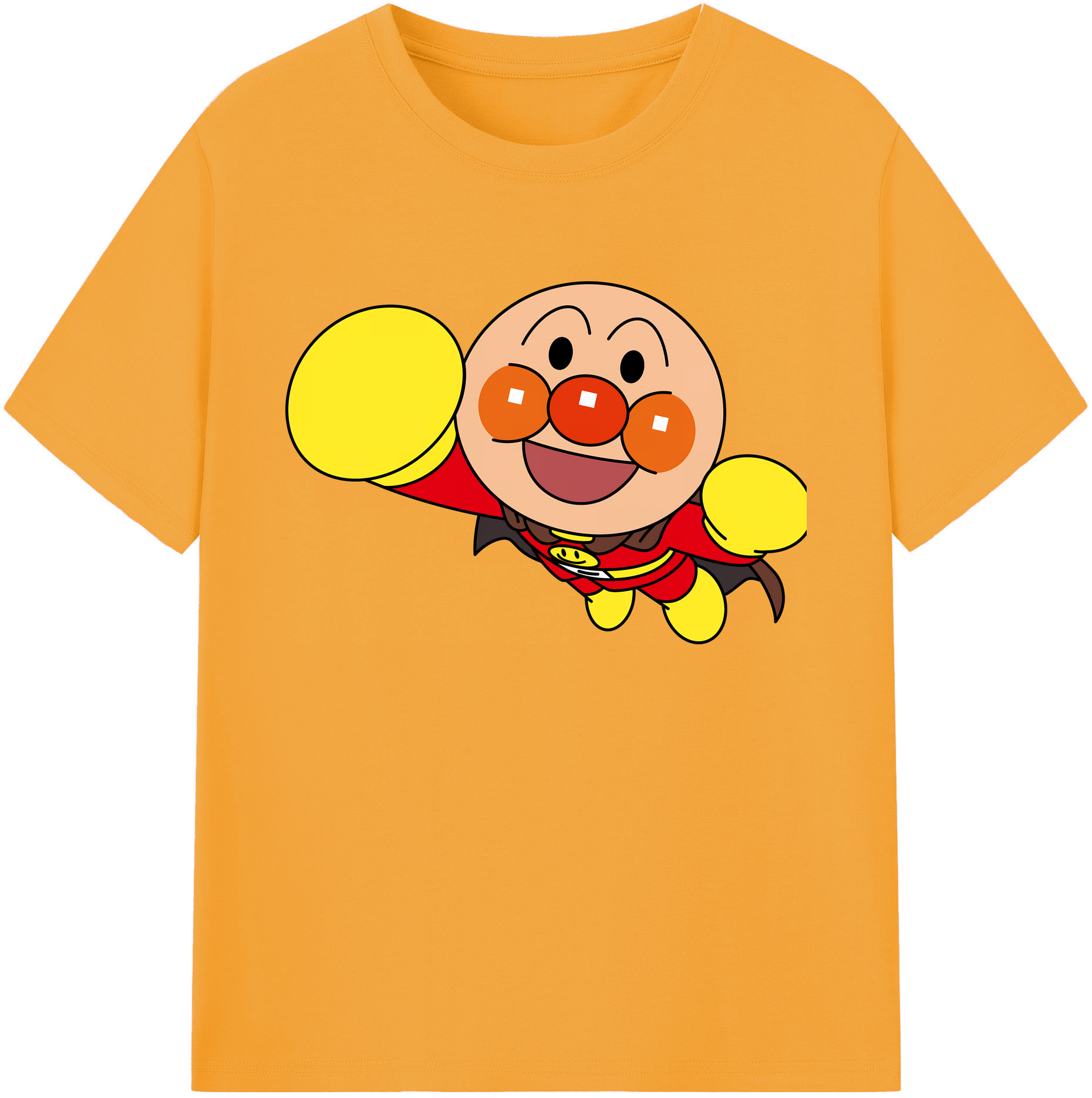 （画像用） アンパンマン Anpanman 綿100％ メンズ半袖Tシャツ｜肌触りやわらか＆通気性