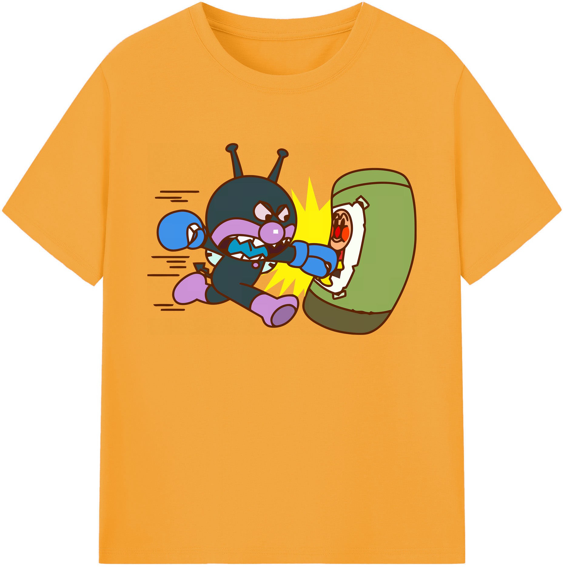 （画像用） アンパンマン Anpanman 綿100％ メンズ半袖Tシャツ｜肌触りやわらか＆通気性