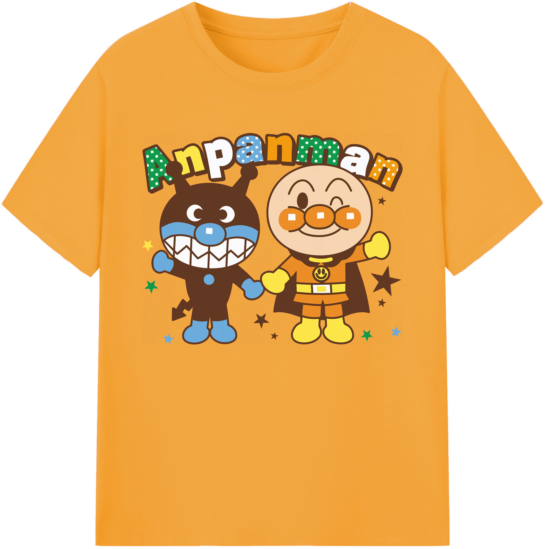 （画像用） アンパンマン Anpanman 綿100％ メンズ半袖Tシャツ｜肌触りやわらか＆通気性