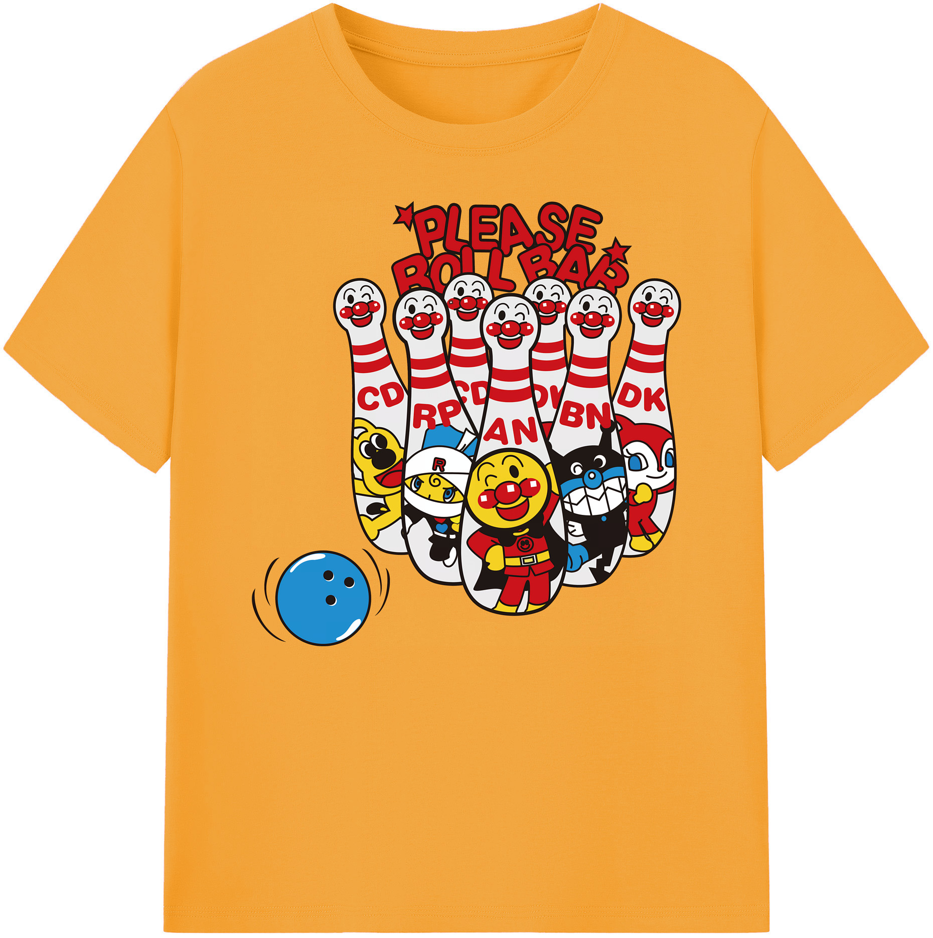 （画像用） アンパンマン Anpanman 綿100％ メンズ半袖Tシャツ｜肌触りやわらか＆通気性