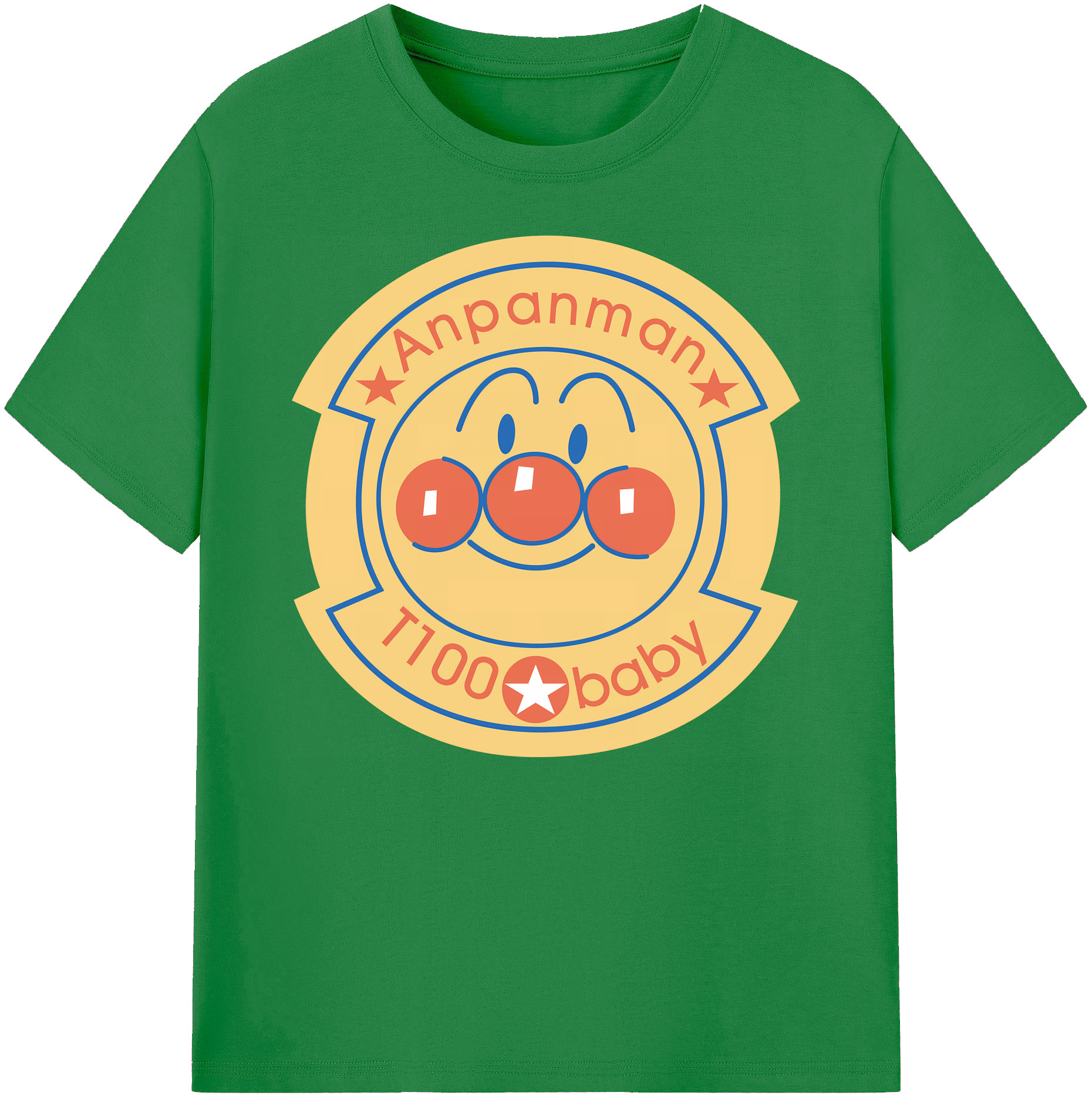 （画像用） アンパンマン Anpanman 綿100％ メンズ半袖Tシャツ｜肌触りやわらか＆通気性