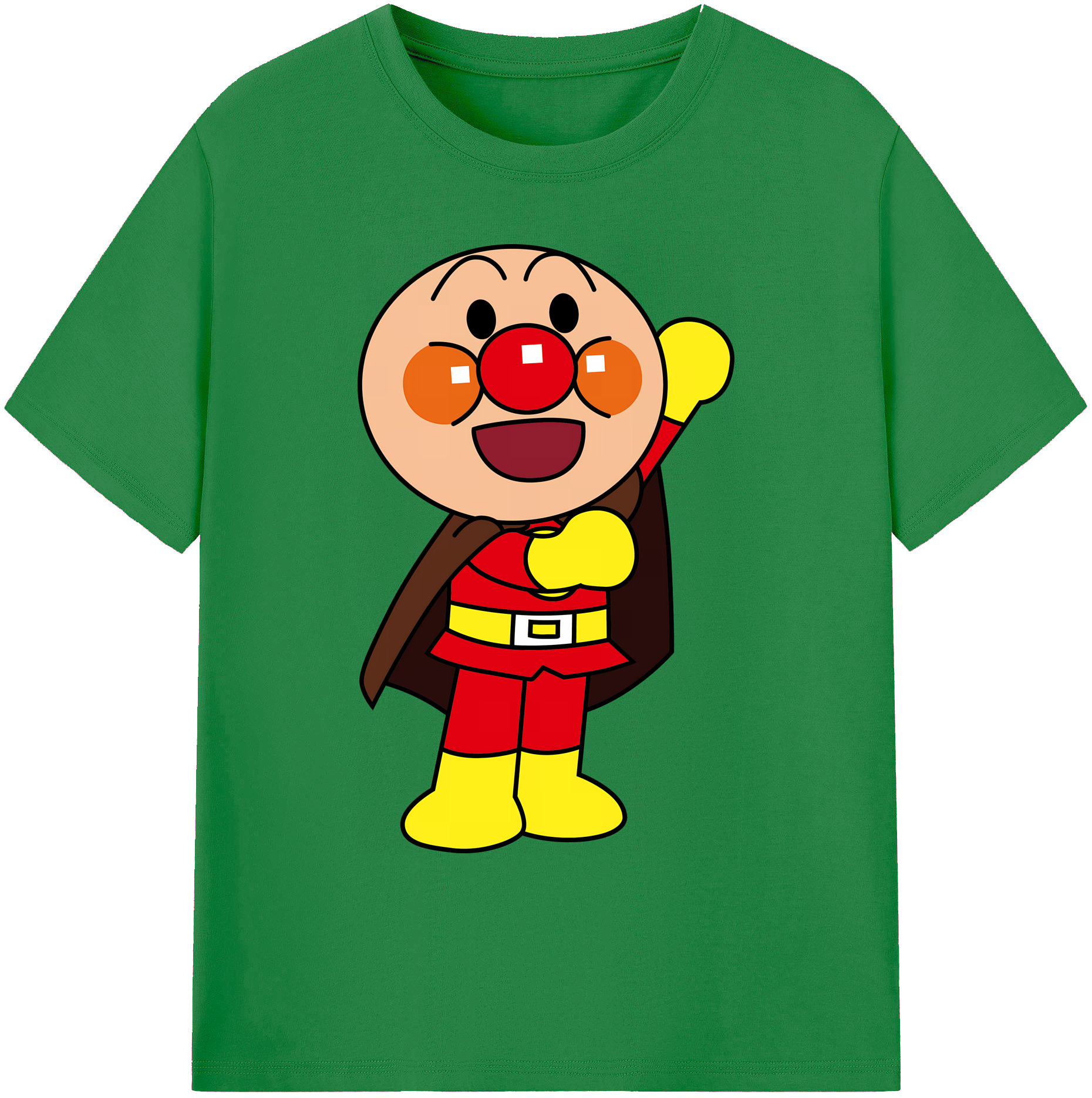 （画像用） アンパンマン Anpanman 綿100％ メンズ半袖Tシャツ｜肌触りやわらか＆通気性