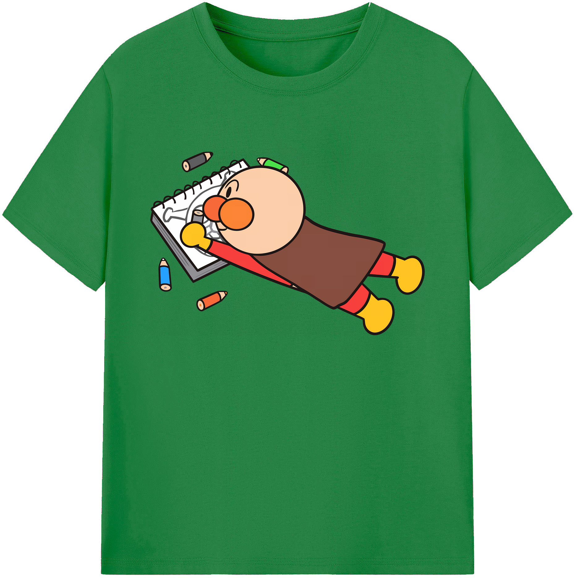 （画像用） アンパンマン Anpanman 綿100％ メンズ半袖Tシャツ｜肌触りやわらか＆通気性