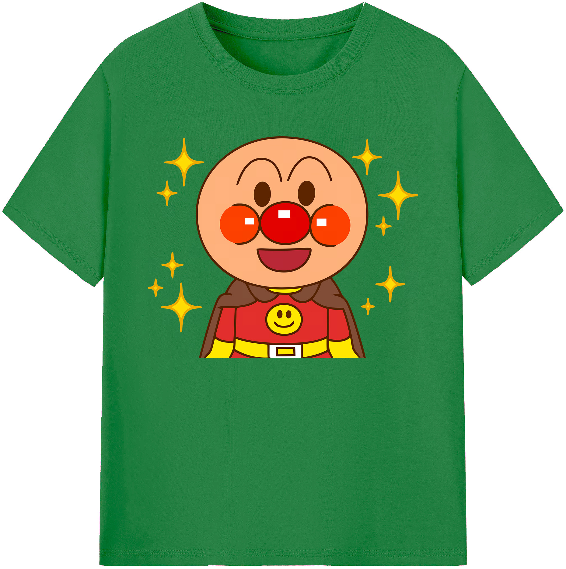 （画像用） アンパンマン Anpanman 綿100％ メンズ半袖Tシャツ｜肌触りやわらか＆通気性