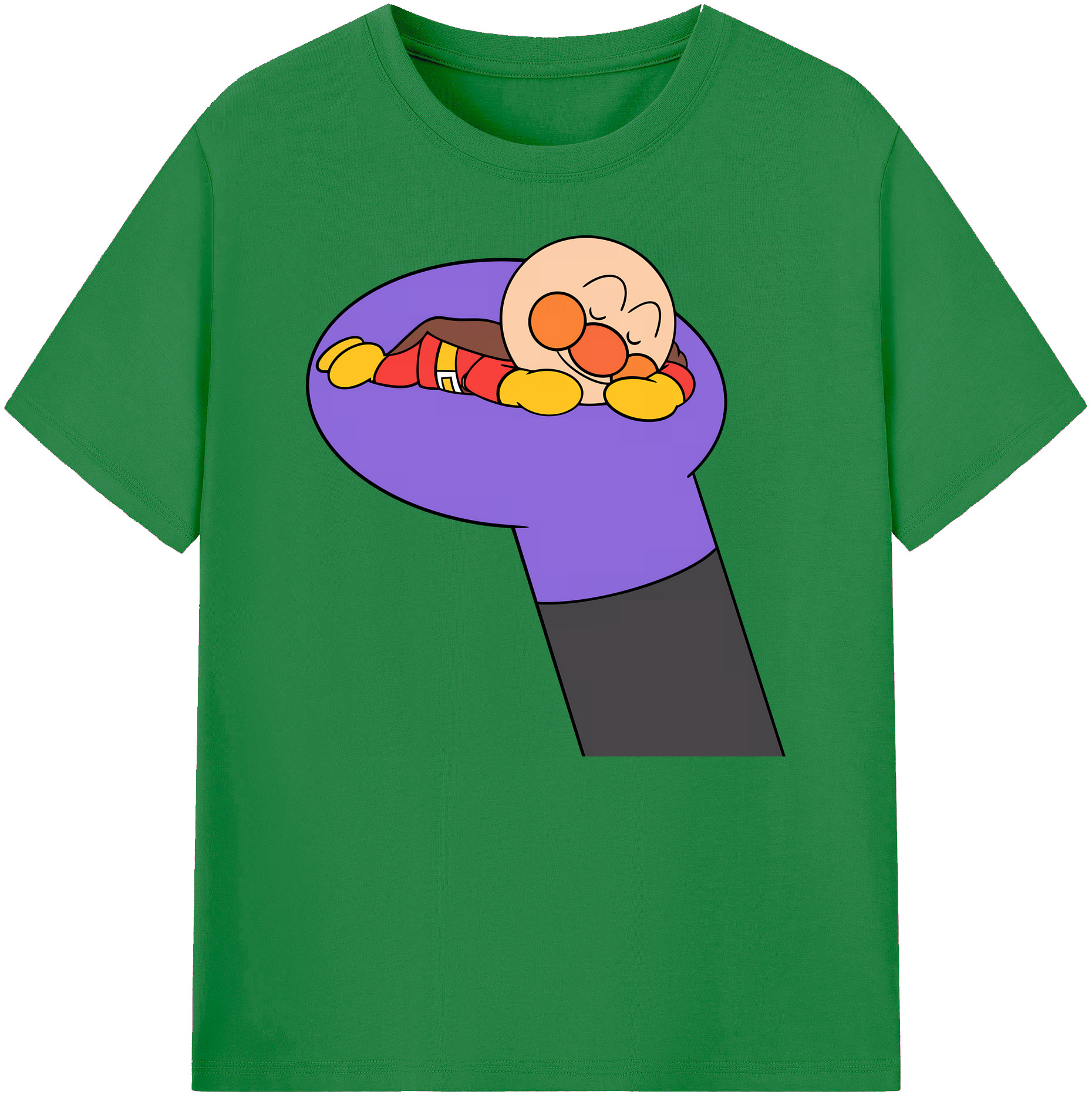（画像用） アンパンマン Anpanman 綿100％ メンズ半袖Tシャツ｜肌触りやわらか＆通気性
