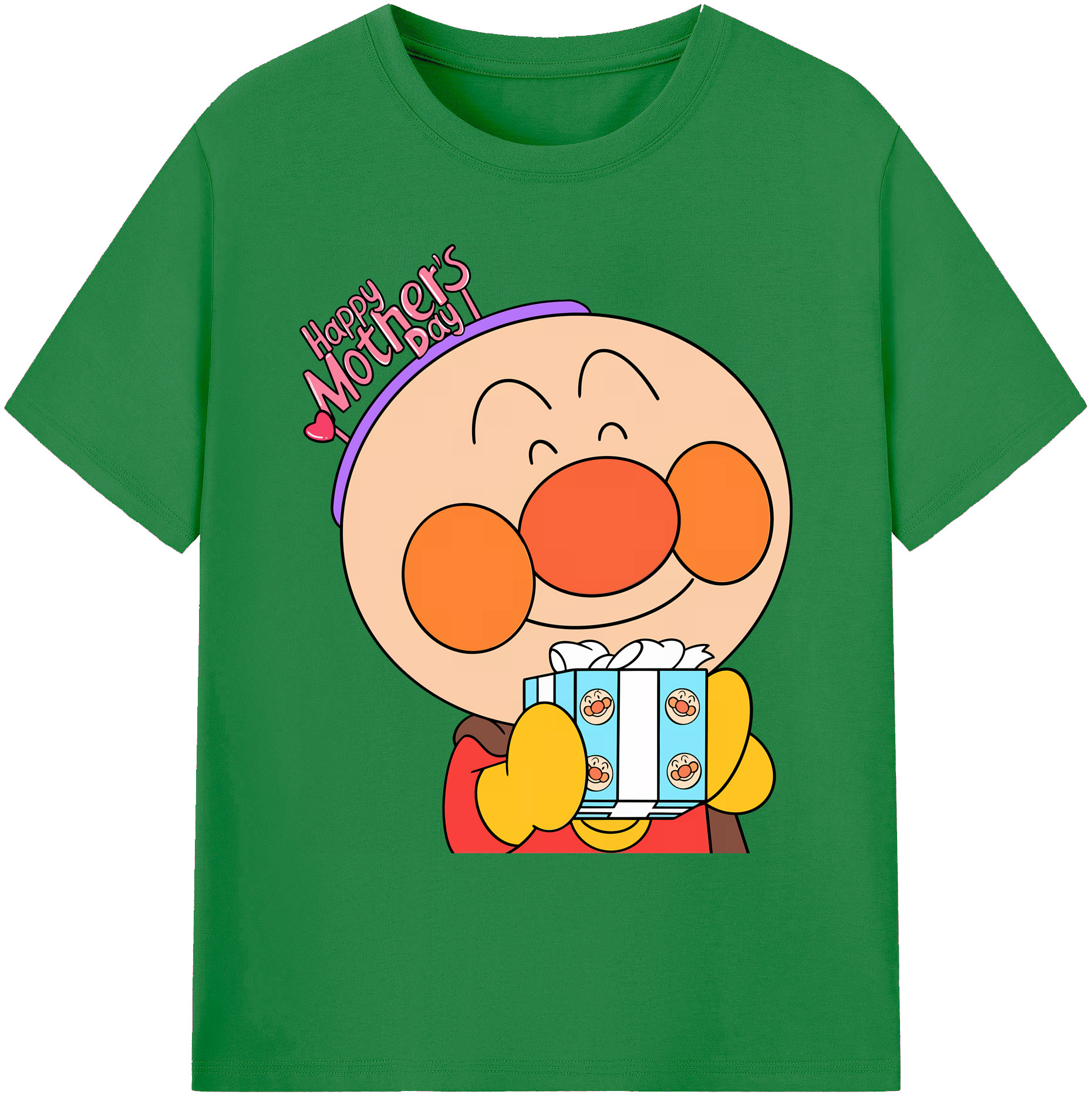 （画像用） アンパンマン Anpanman 綿100％ メンズ半袖Tシャツ｜肌触りやわらか＆通気性
