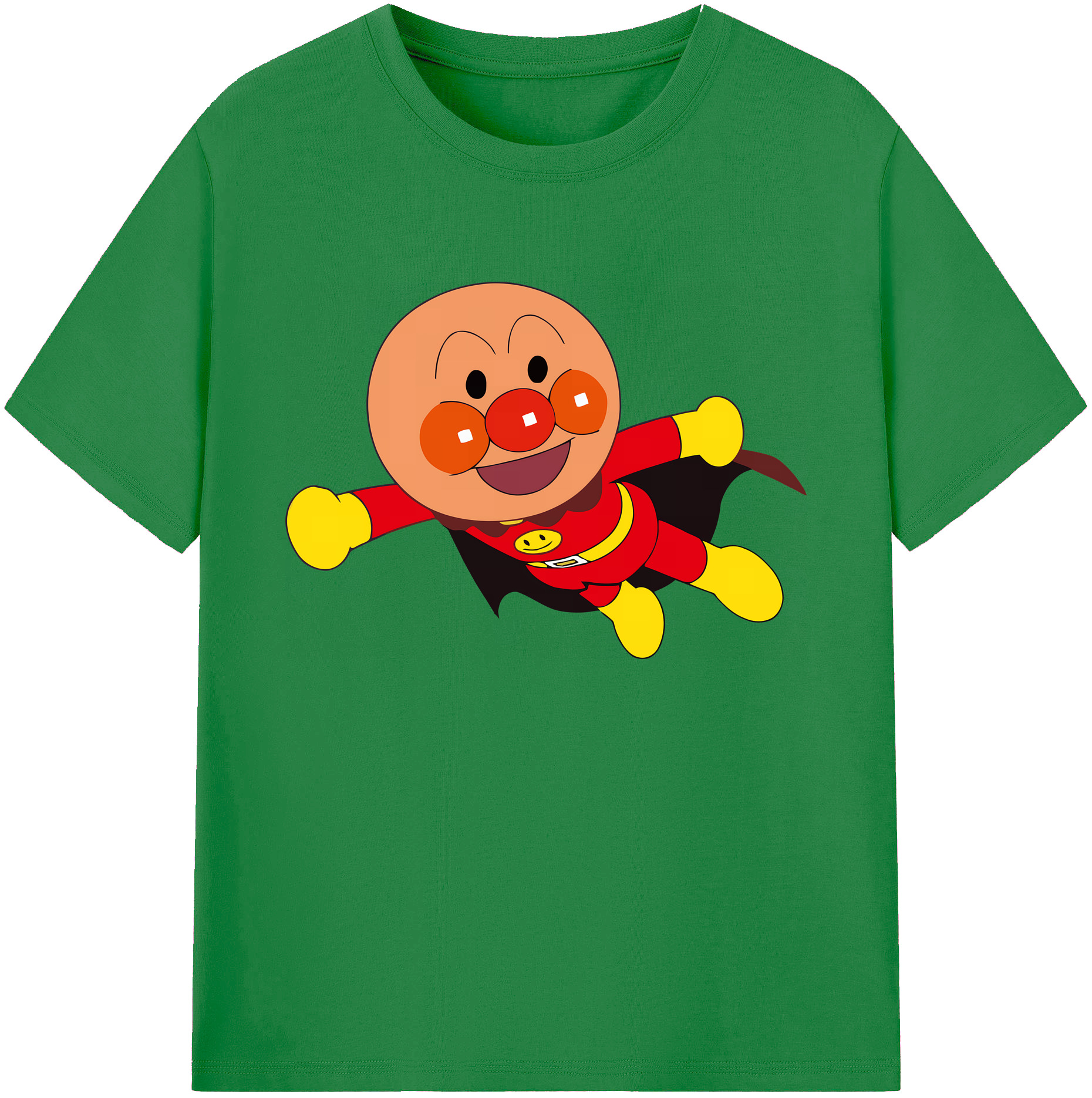 （画像用） アンパンマン Anpanman 綿100％ メンズ半袖Tシャツ｜肌触りやわらか＆通気性
