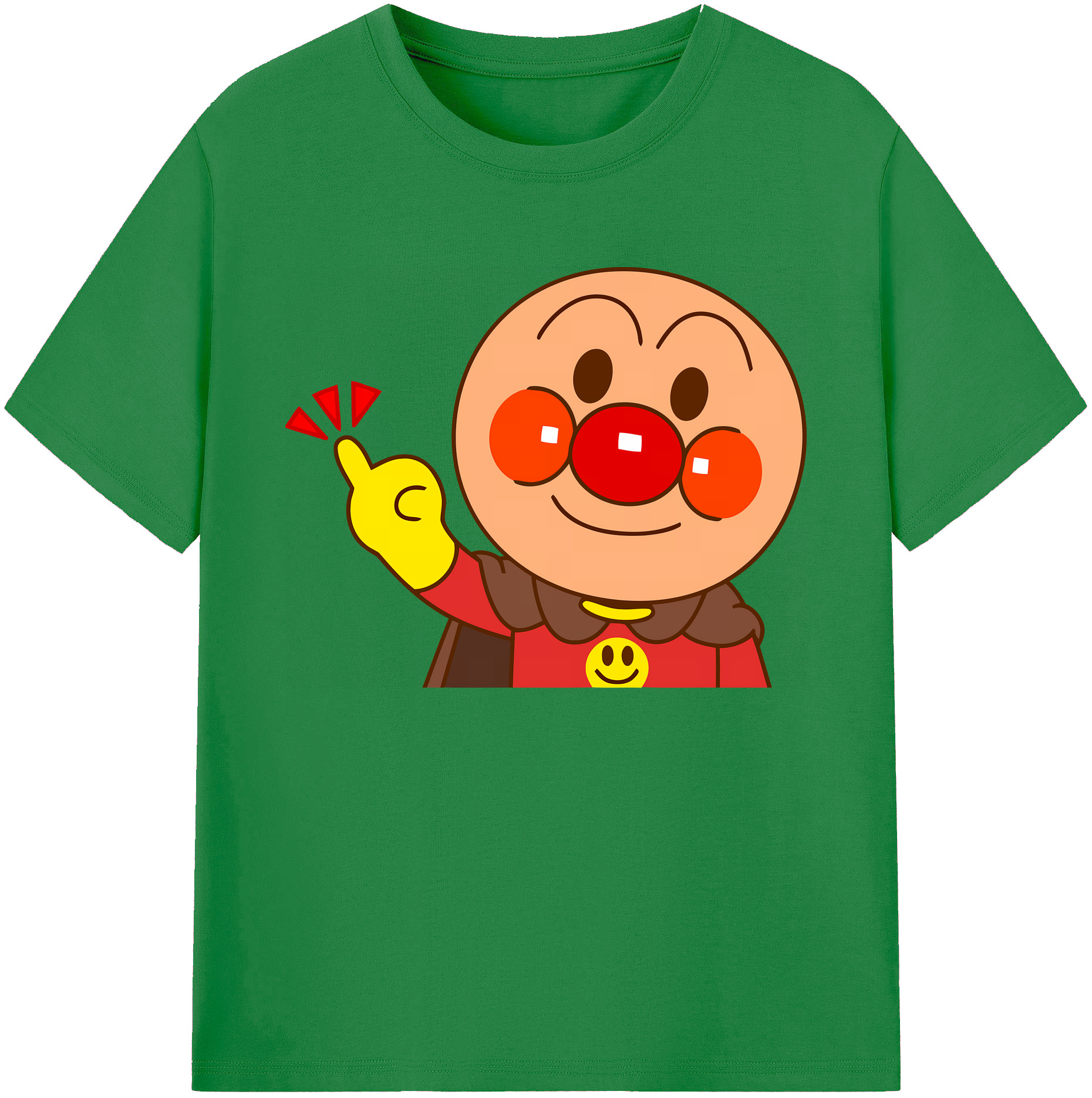 （画像用） アンパンマン Anpanman 綿100％ メンズ半袖Tシャツ｜肌触りやわらか＆通気性
