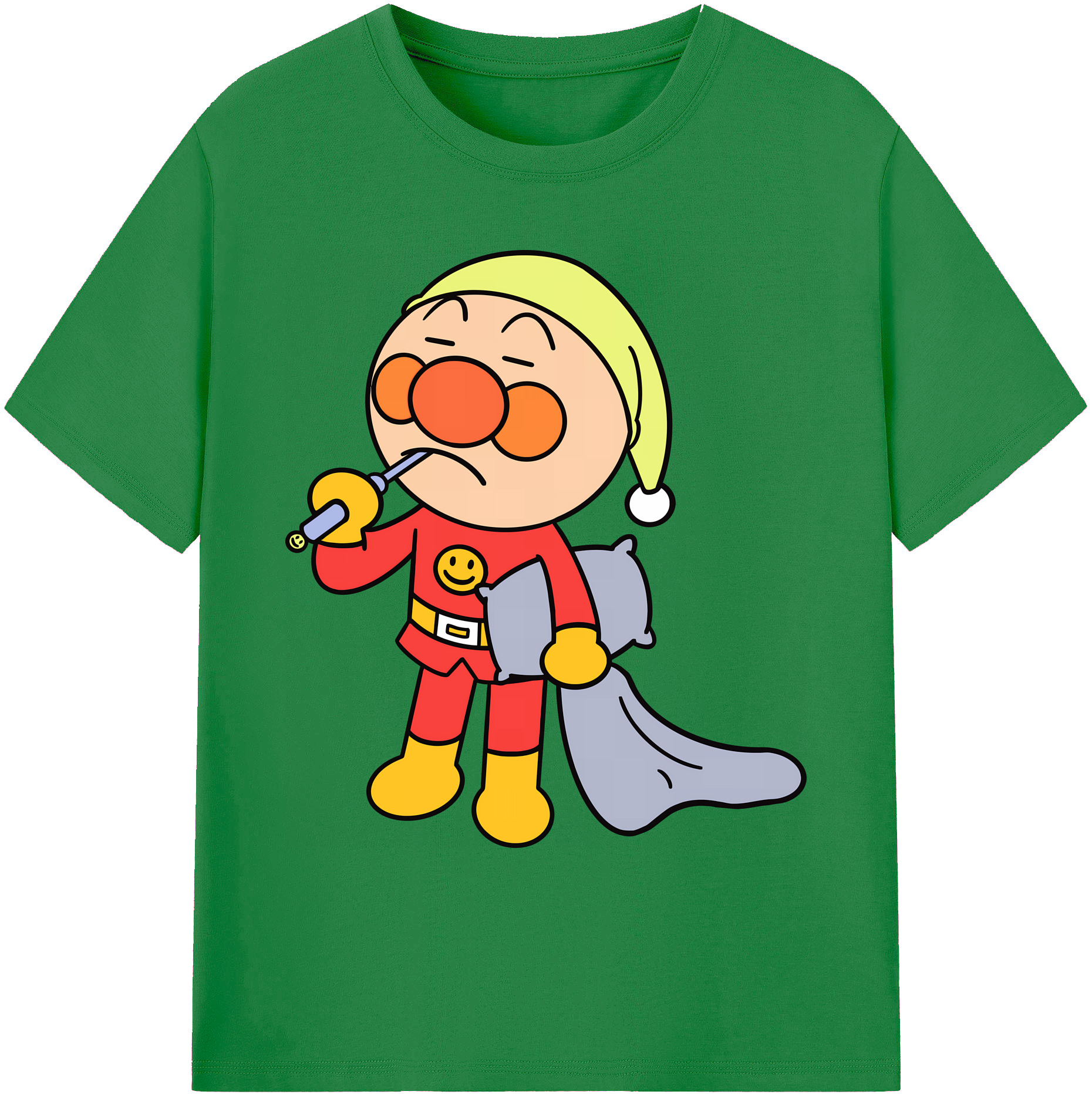 （画像用） アンパンマン Anpanman 綿100％ メンズ半袖Tシャツ｜肌触りやわらか＆通気性