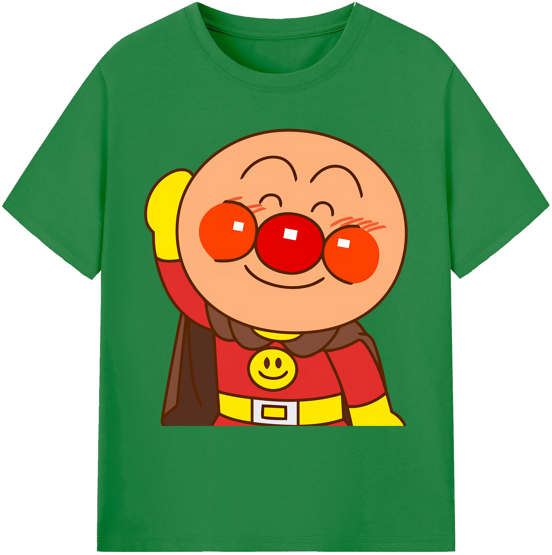 （画像用） アンパンマン Anpanman 綿100％ メンズ半袖Tシャツ｜肌触りやわらか＆通気性