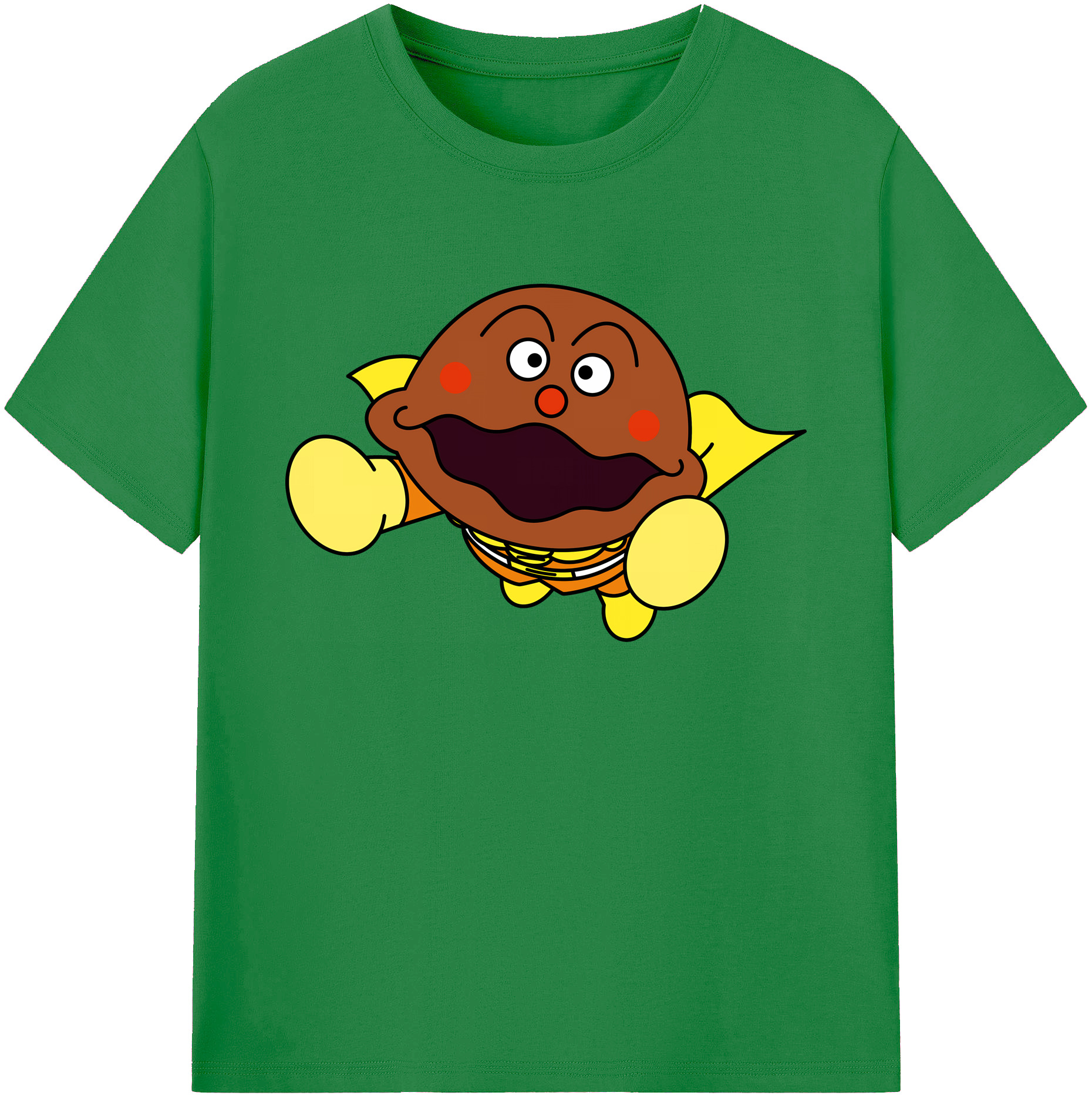 （画像用） アンパンマン Anpanman 綿100％ メンズ半袖Tシャツ｜肌触りやわらか＆通気性