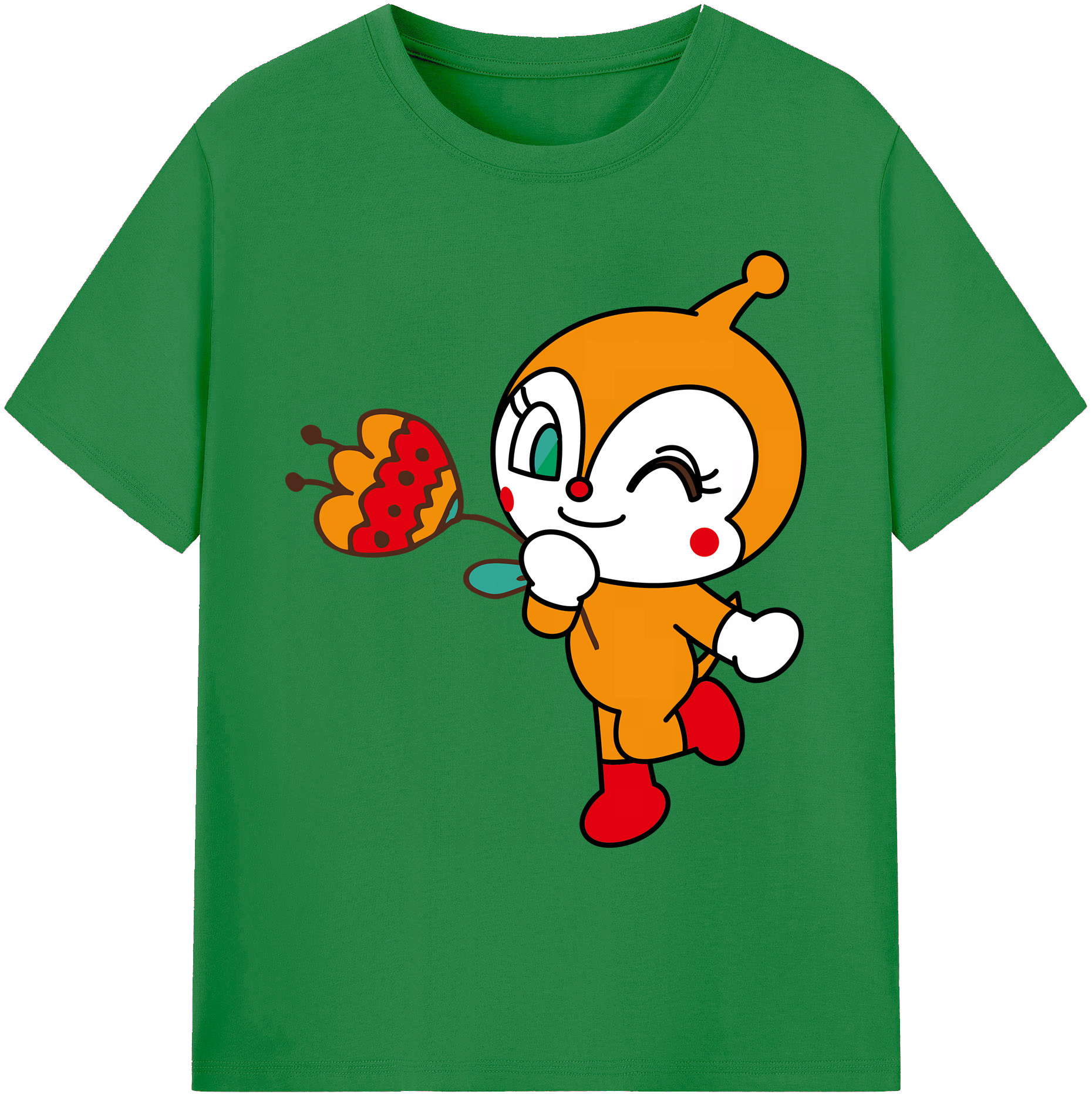 （画像用） アンパンマン Anpanman 綿100％ メンズ半袖Tシャツ｜肌触りやわらか＆通気性