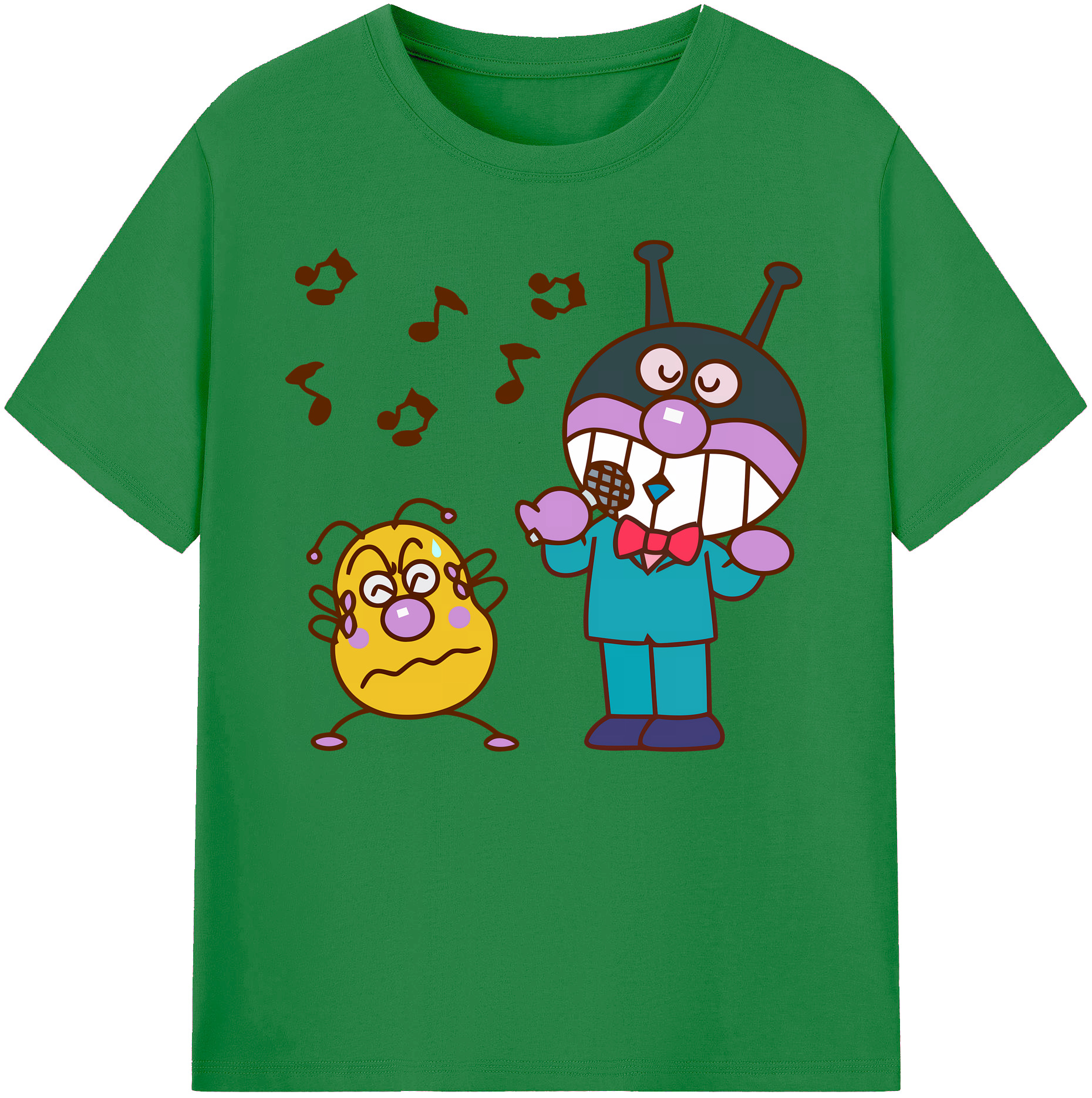 （画像用） アンパンマン Anpanman 綿100％ メンズ半袖Tシャツ｜肌触りやわらか＆通気性