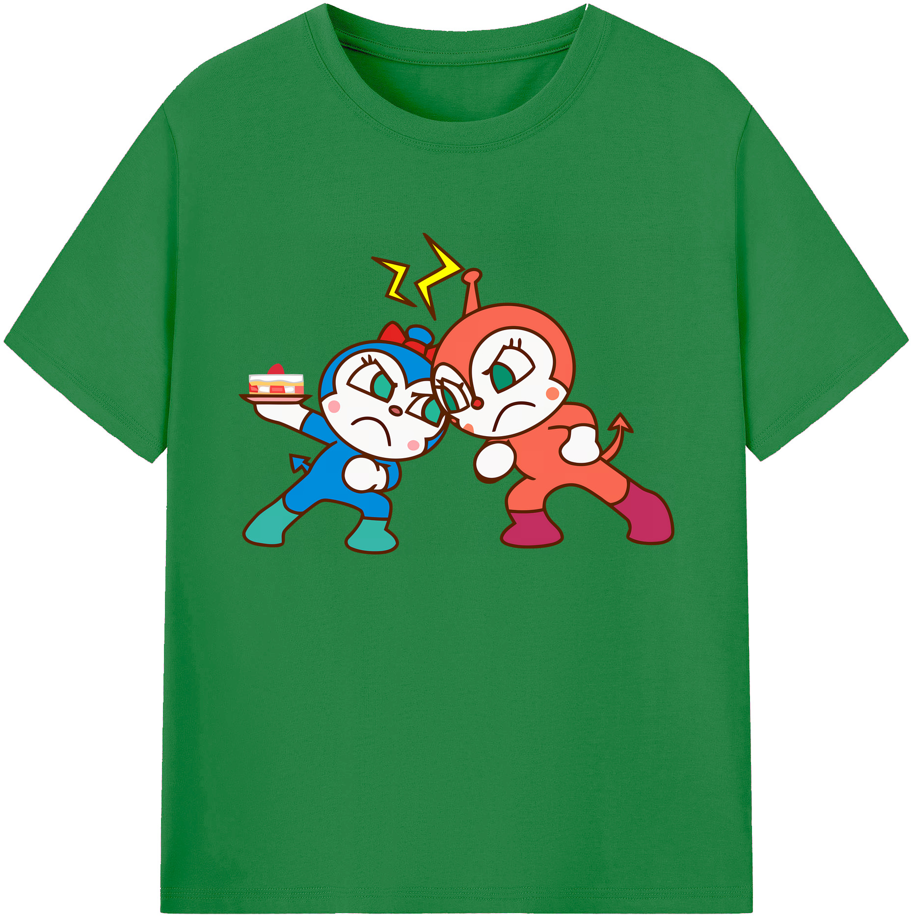 （画像用） アンパンマン Anpanman 綿100％ メンズ半袖Tシャツ｜肌触りやわらか＆通気性