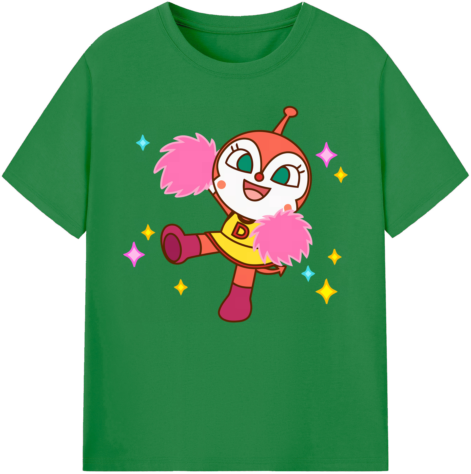 （画像用） アンパンマン Anpanman 綿100％ メンズ半袖Tシャツ｜肌触りやわらか＆通気性