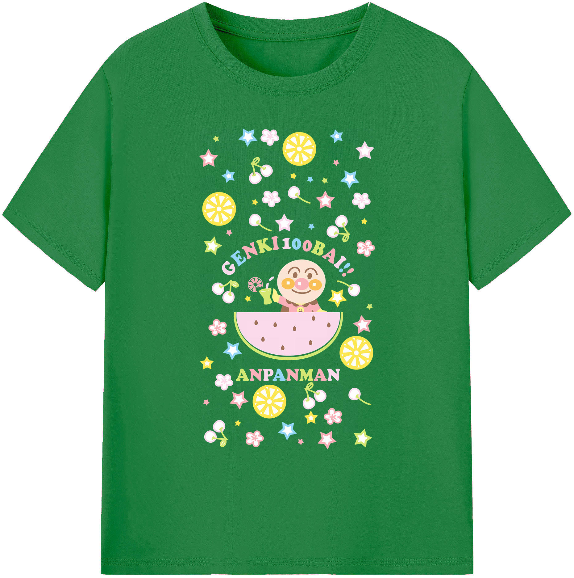 （画像用） アンパンマン Anpanman 綿100％ メンズ半袖Tシャツ｜肌触りやわらか＆通気性