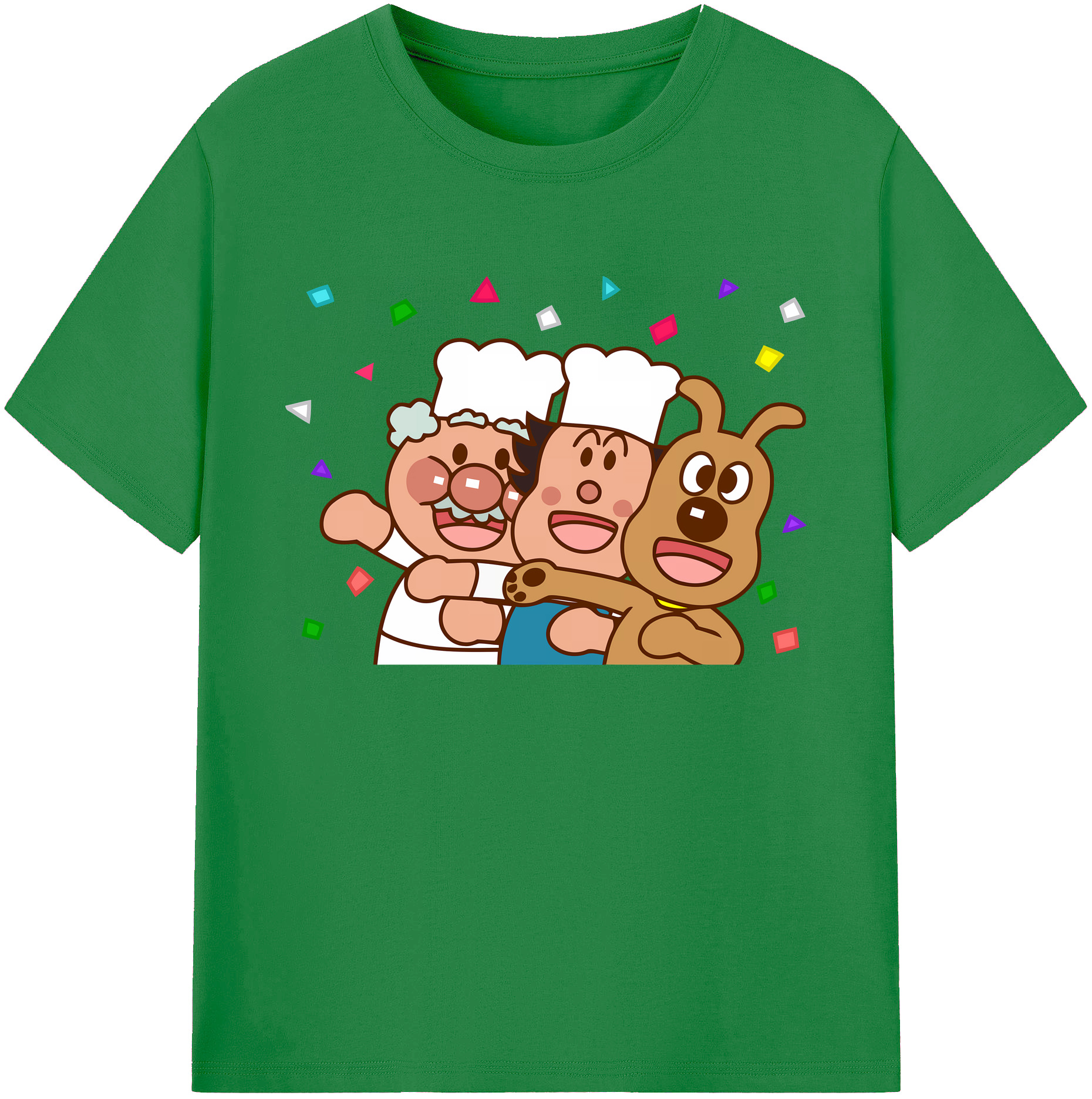 （画像用） アンパンマン Anpanman 綿100％ メンズ半袖Tシャツ｜肌触りやわらか＆通気性