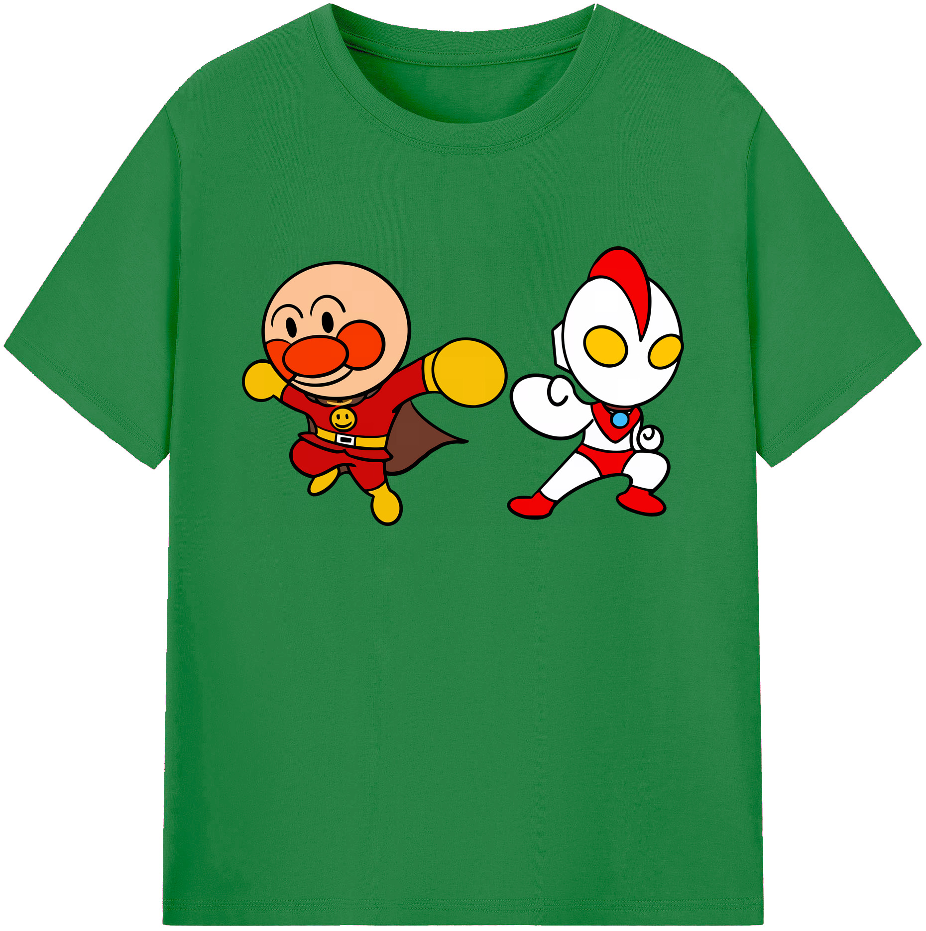 （画像用） アンパンマン Anpanman 綿100％ メンズ半袖Tシャツ｜肌触りやわらか＆通気性