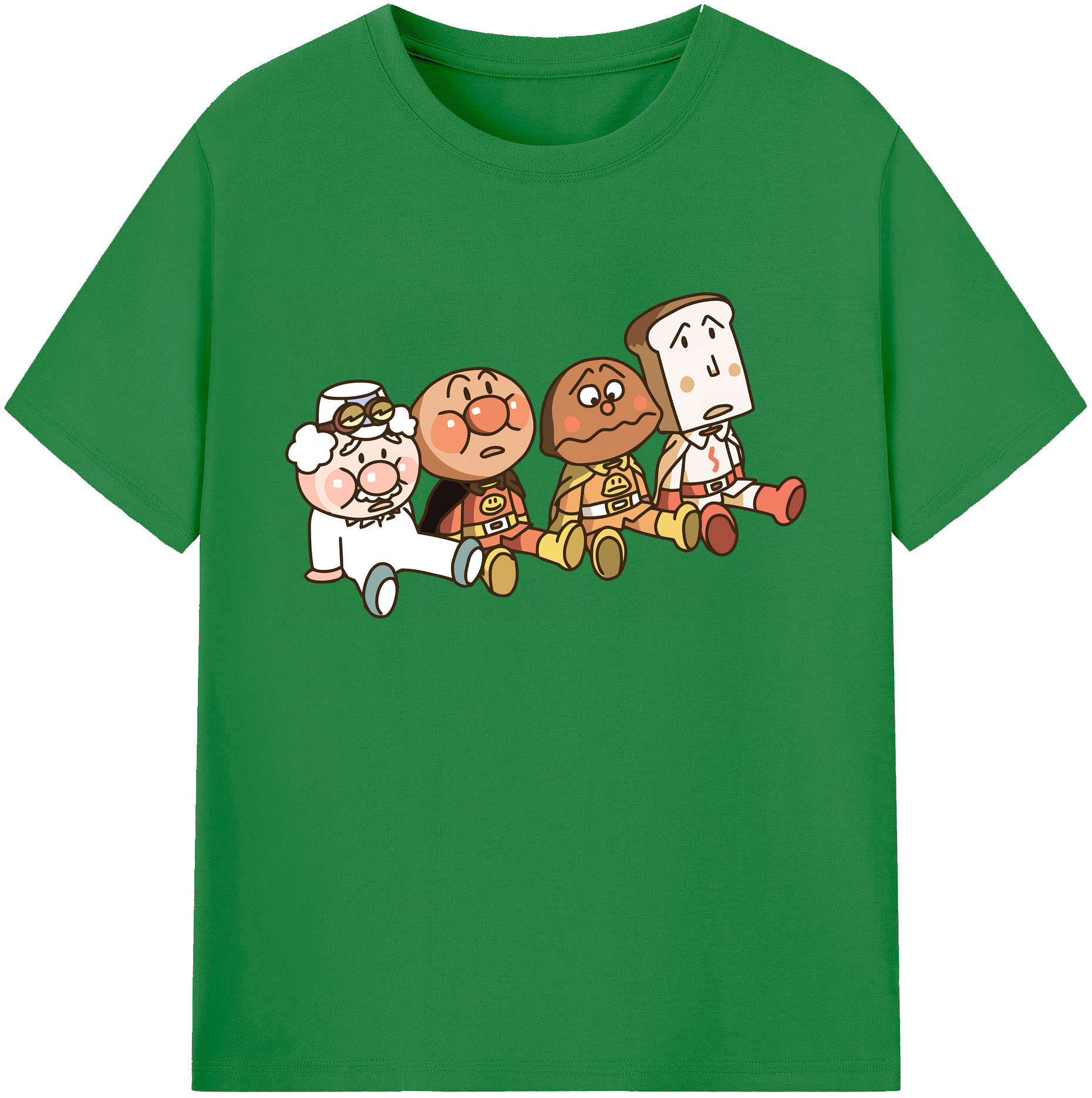 （画像用） アンパンマン Anpanman 綿100％ メンズ半袖Tシャツ｜肌触りやわらか＆通気性