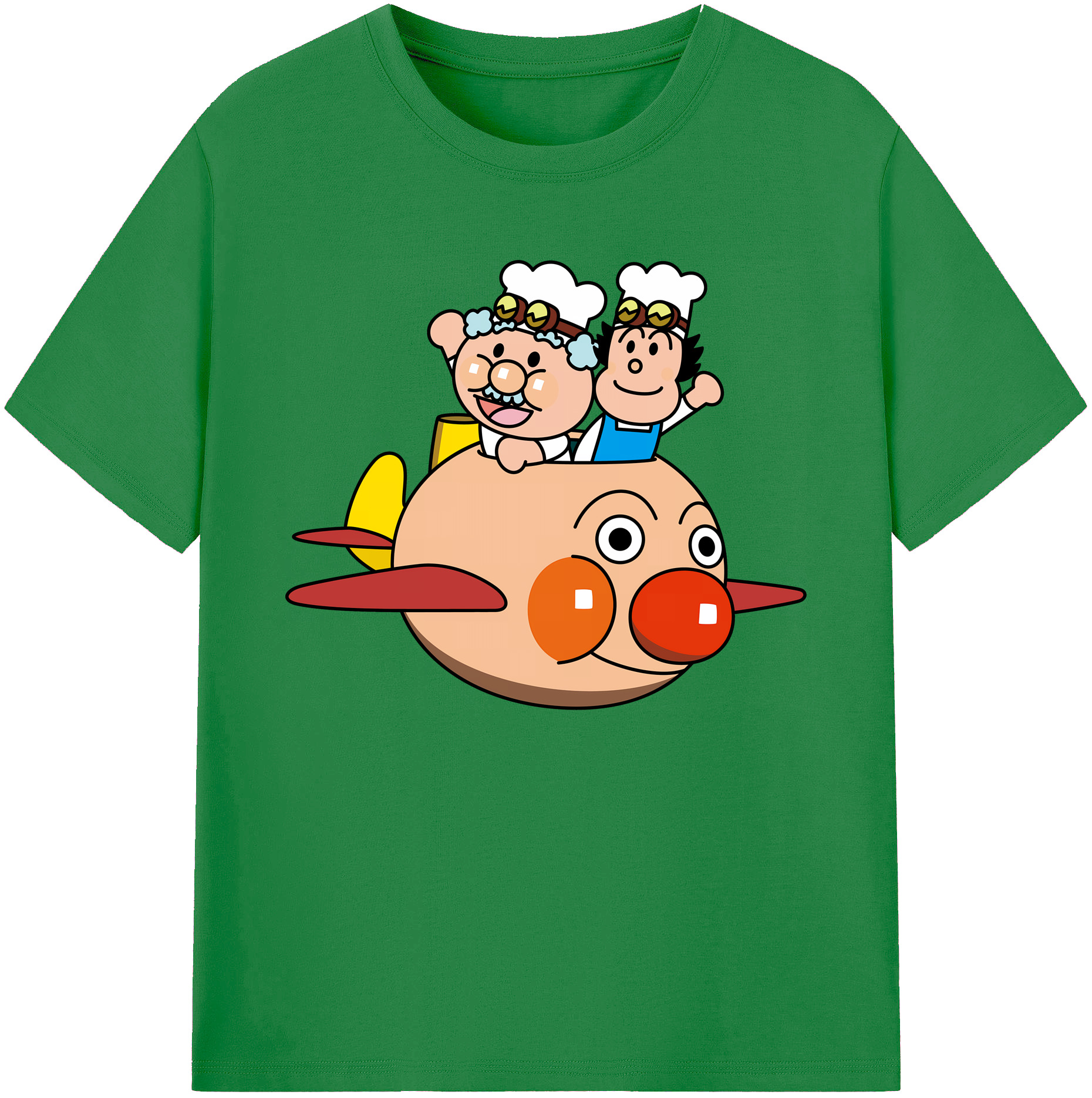 （画像用） アンパンマン Anpanman 綿100％ メンズ半袖Tシャツ｜肌触りやわらか＆通気性
