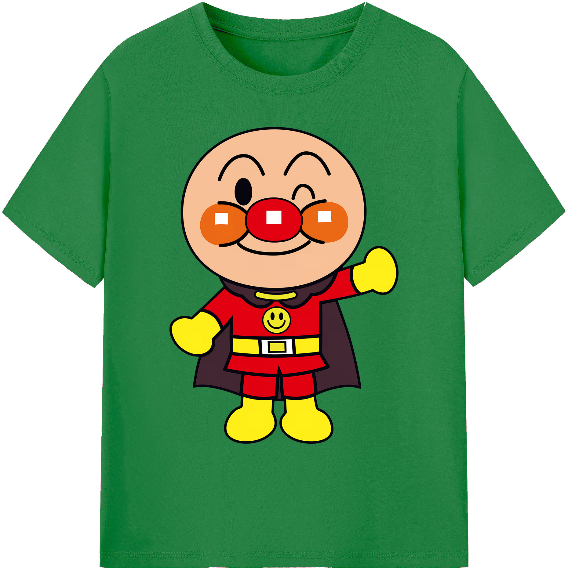 （画像用） アンパンマン Anpanman 綿100％ メンズ半袖Tシャツ｜肌触りやわらか＆通気性