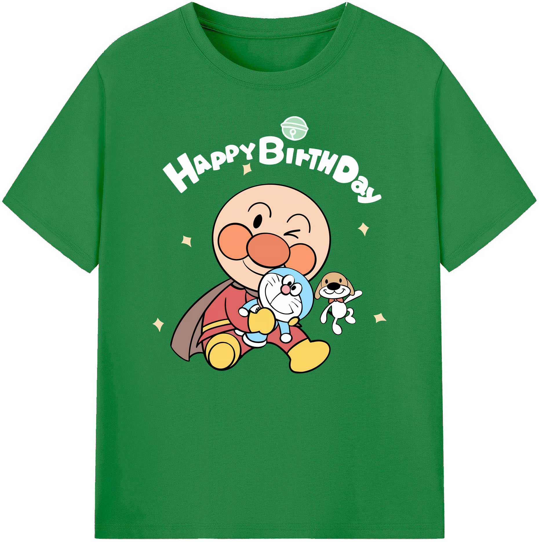 （画像用） アンパンマン Anpanman 綿100％ メンズ半袖Tシャツ｜肌触りやわらか＆通気性