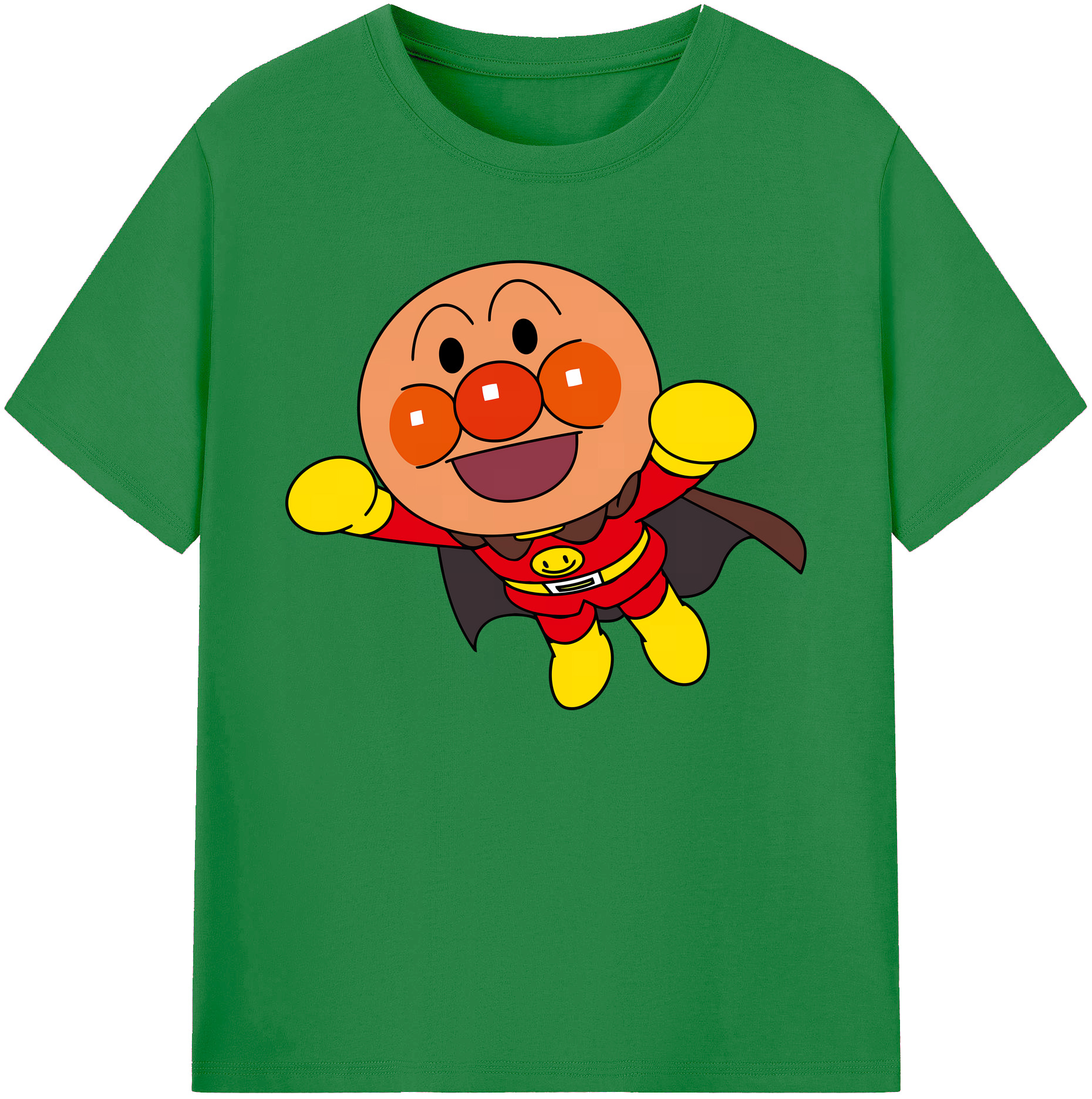（画像用） アンパンマン Anpanman 綿100％ メンズ半袖Tシャツ｜肌触りやわらか＆通気性