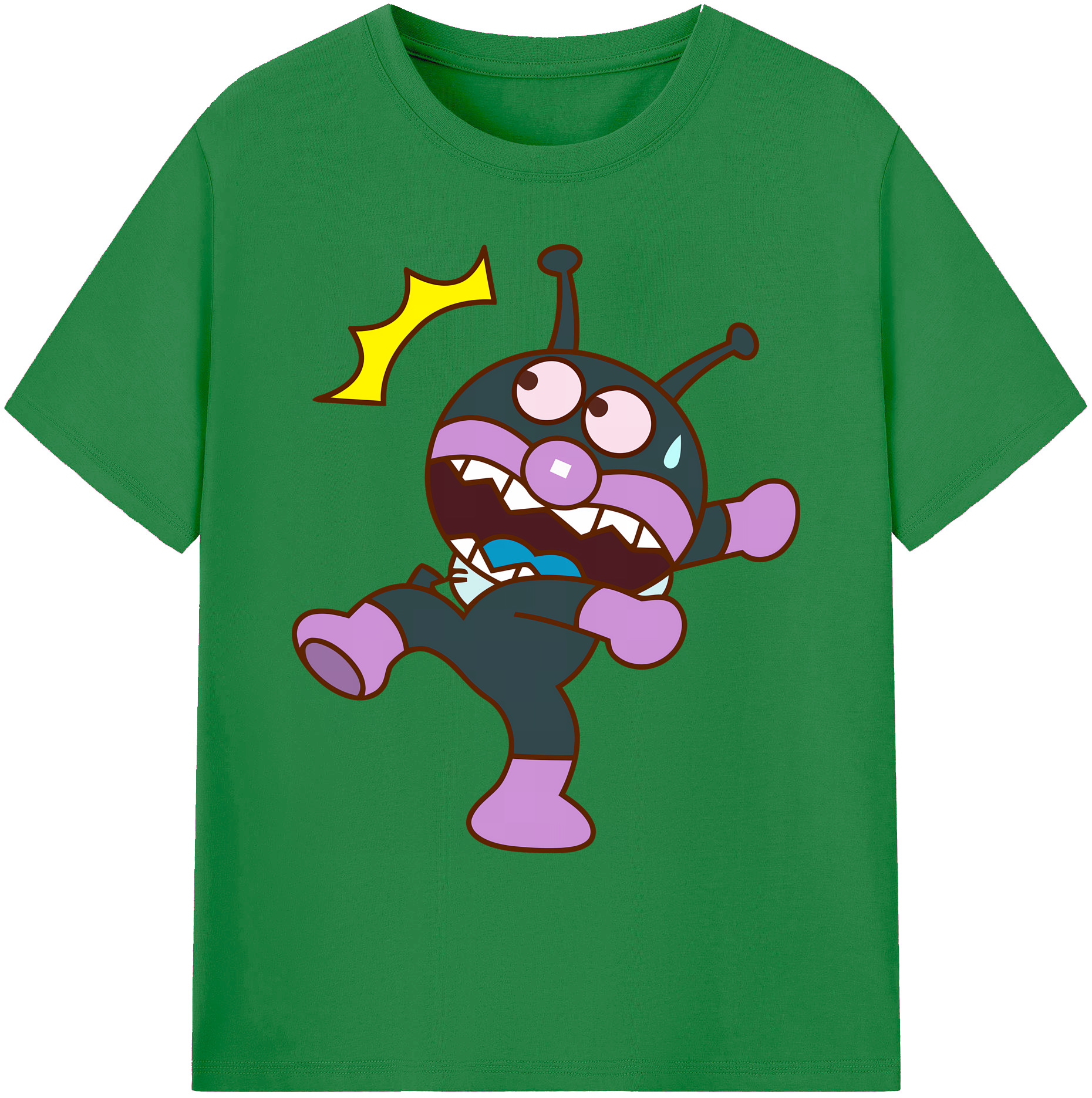 （画像用） アンパンマン Anpanman 綿100％ メンズ半袖Tシャツ｜肌触りやわらか＆通気性