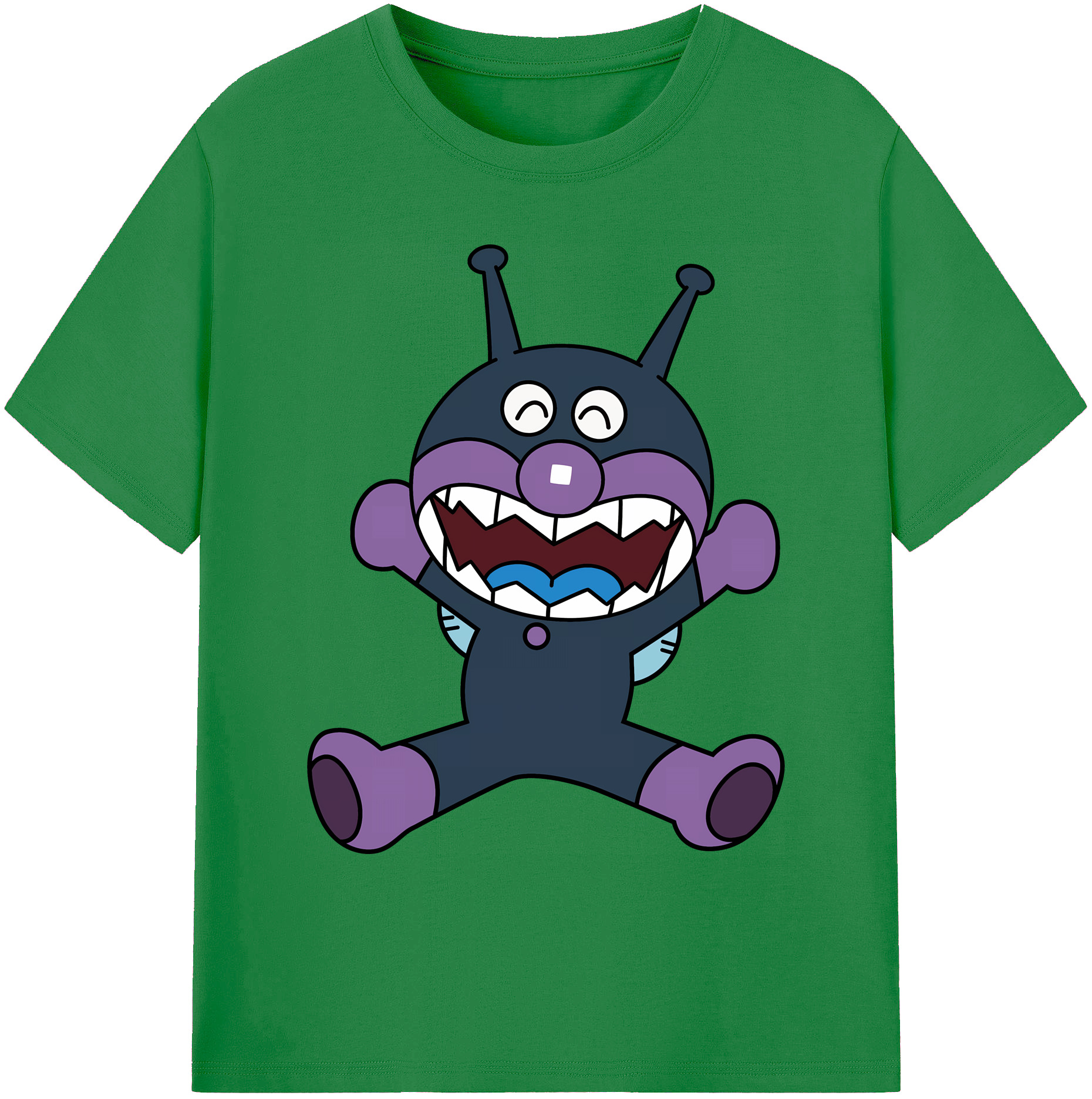 （画像用） アンパンマン Anpanman 綿100％ メンズ半袖Tシャツ｜肌触りやわらか＆通気性