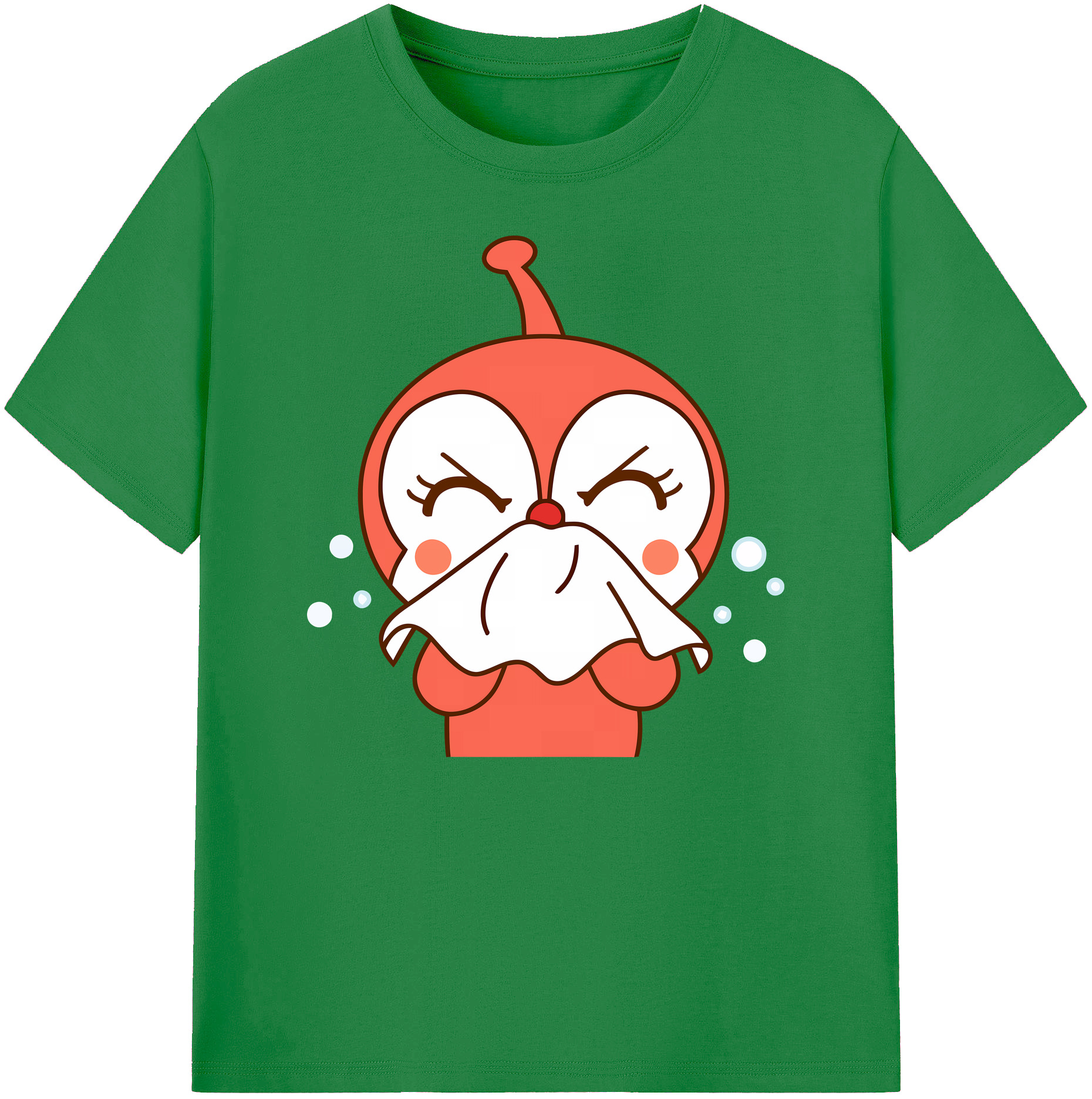 （画像用） アンパンマン Anpanman 綿100％ メンズ半袖Tシャツ｜肌触りやわらか＆通気性
