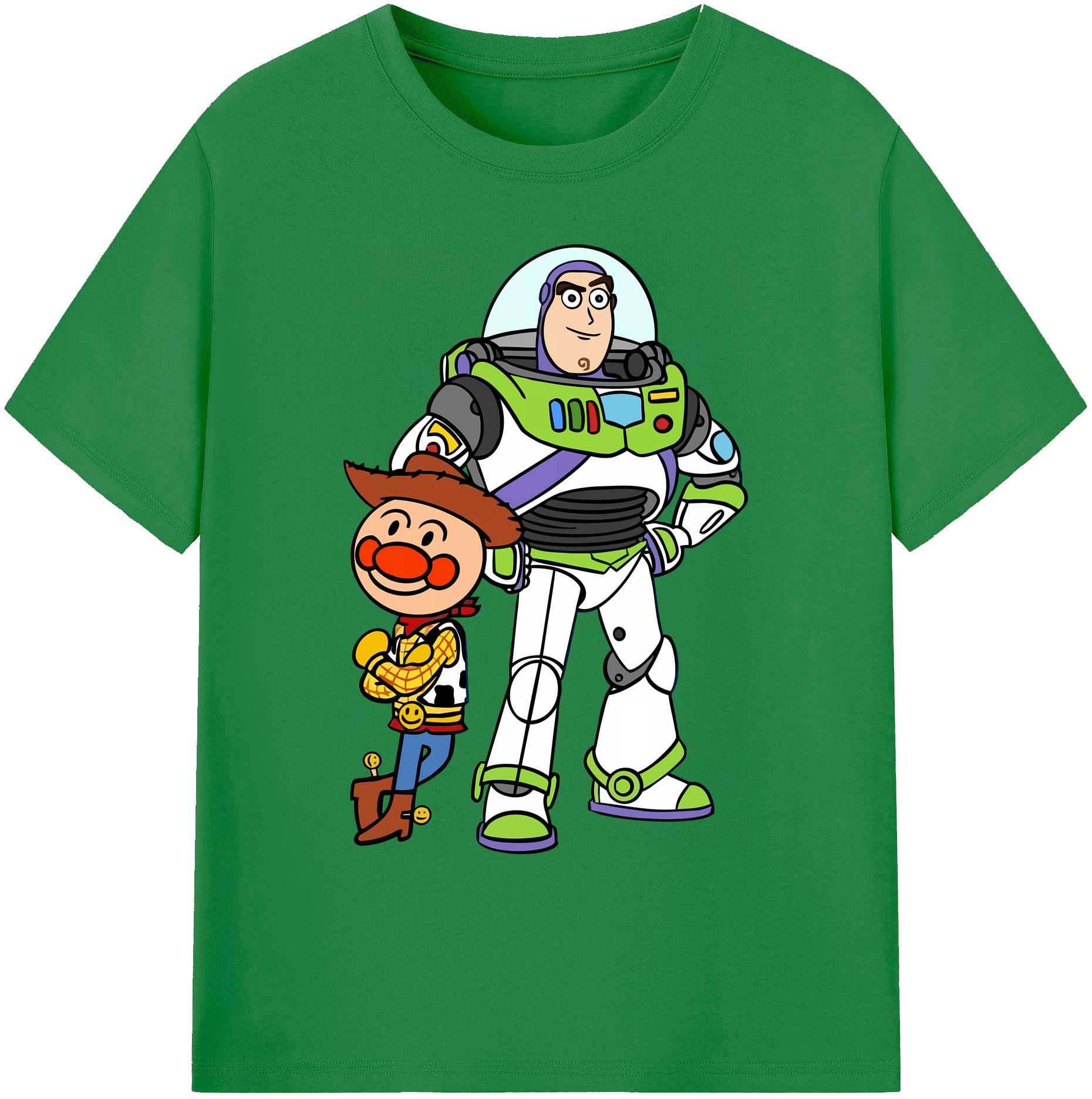 （画像用） アンパンマン Anpanman 綿100％ メンズ半袖Tシャツ｜肌触りやわらか＆通気性
