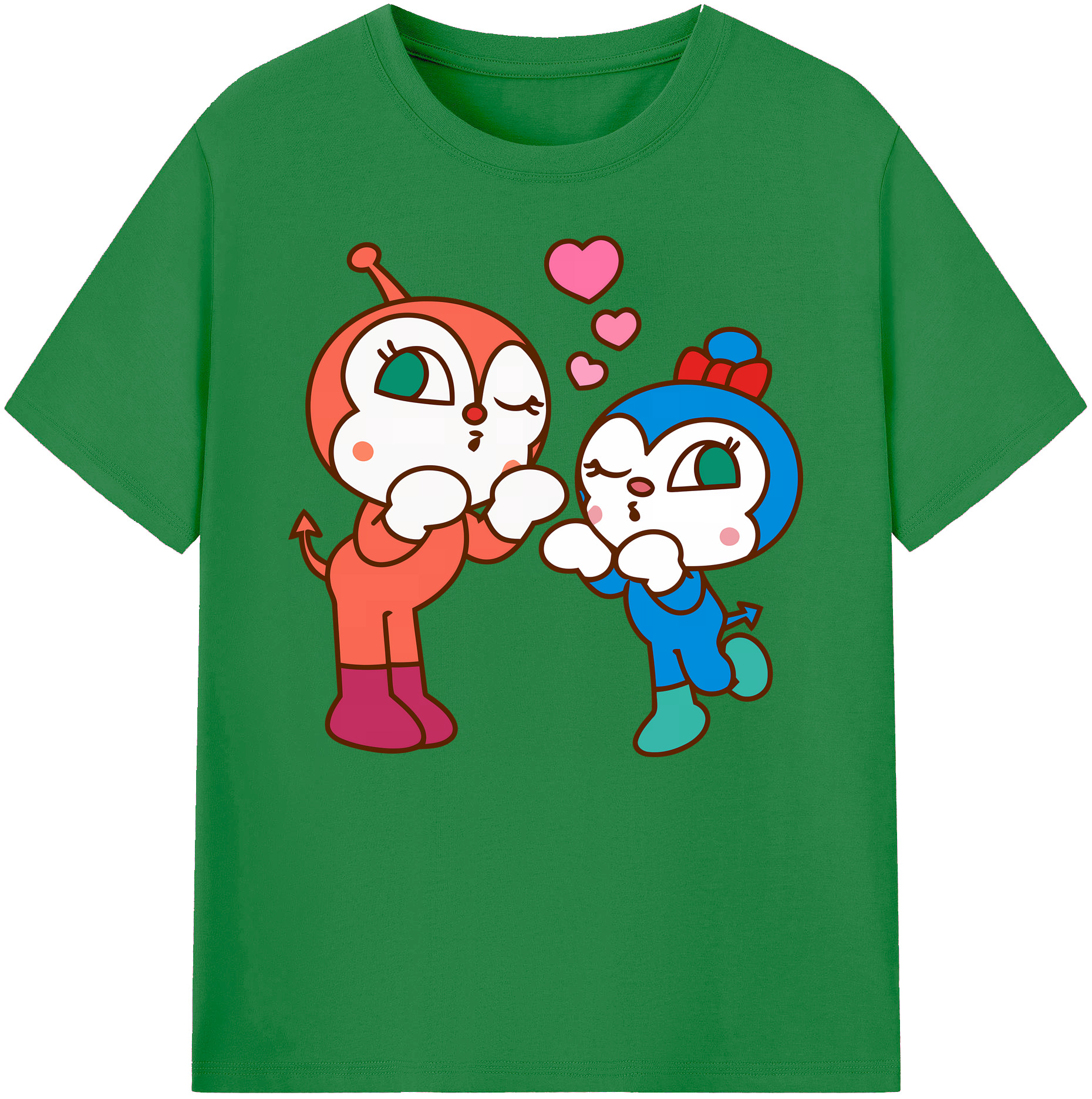（画像用） アンパンマン Anpanman 綿100％ メンズ半袖Tシャツ｜肌触りやわらか＆通気性