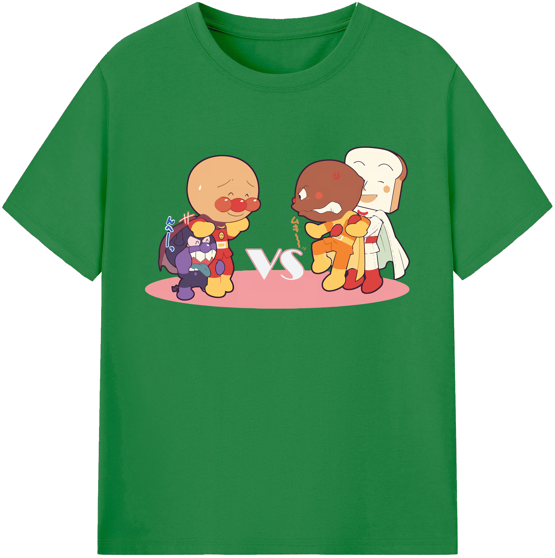 （画像用） アンパンマン Anpanman 綿100％ メンズ半袖Tシャツ｜肌触りやわらか＆通気性