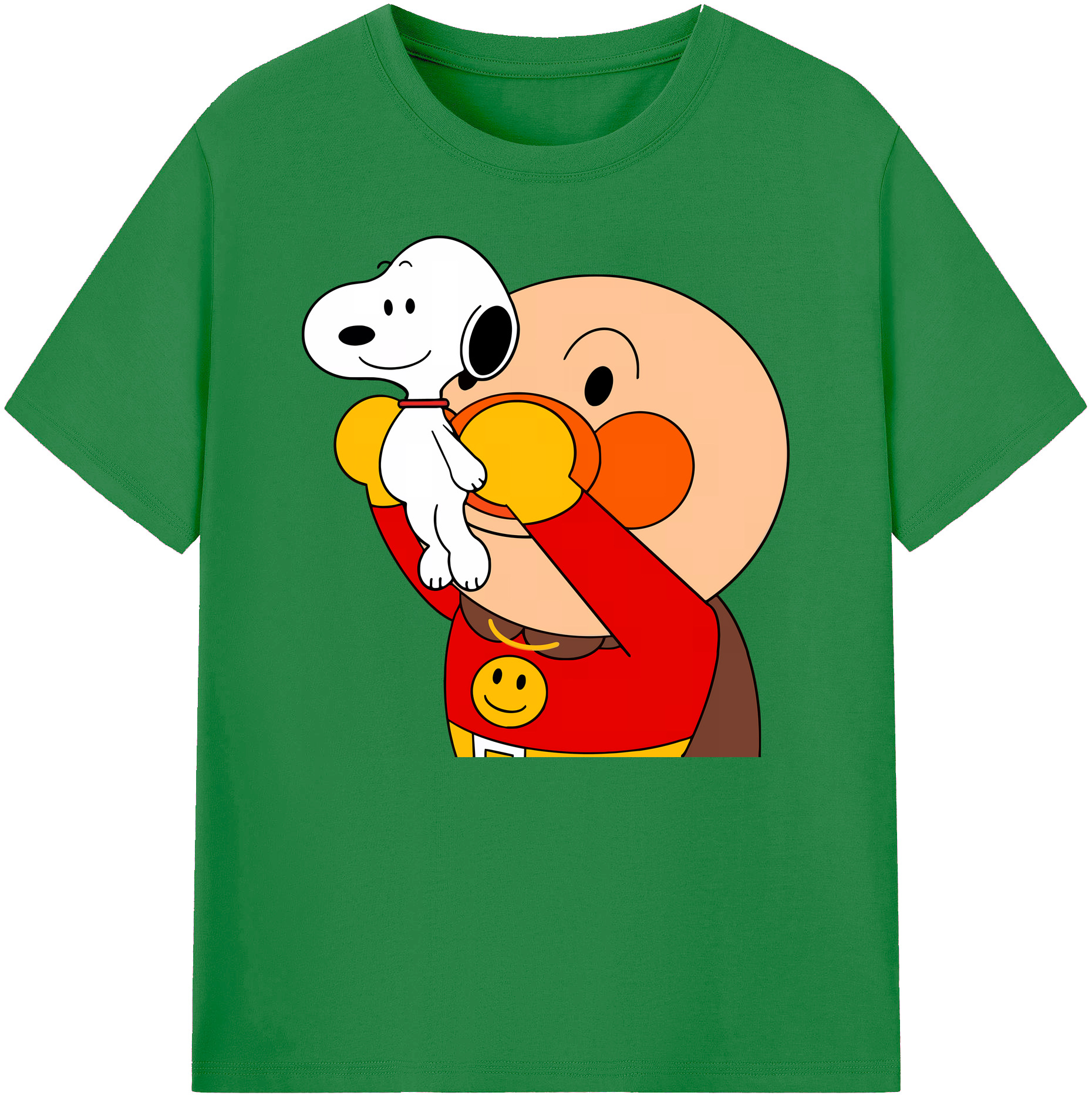 （画像用） アンパンマン Anpanman 綿100％ メンズ半袖Tシャツ｜肌触りやわらか＆通気性