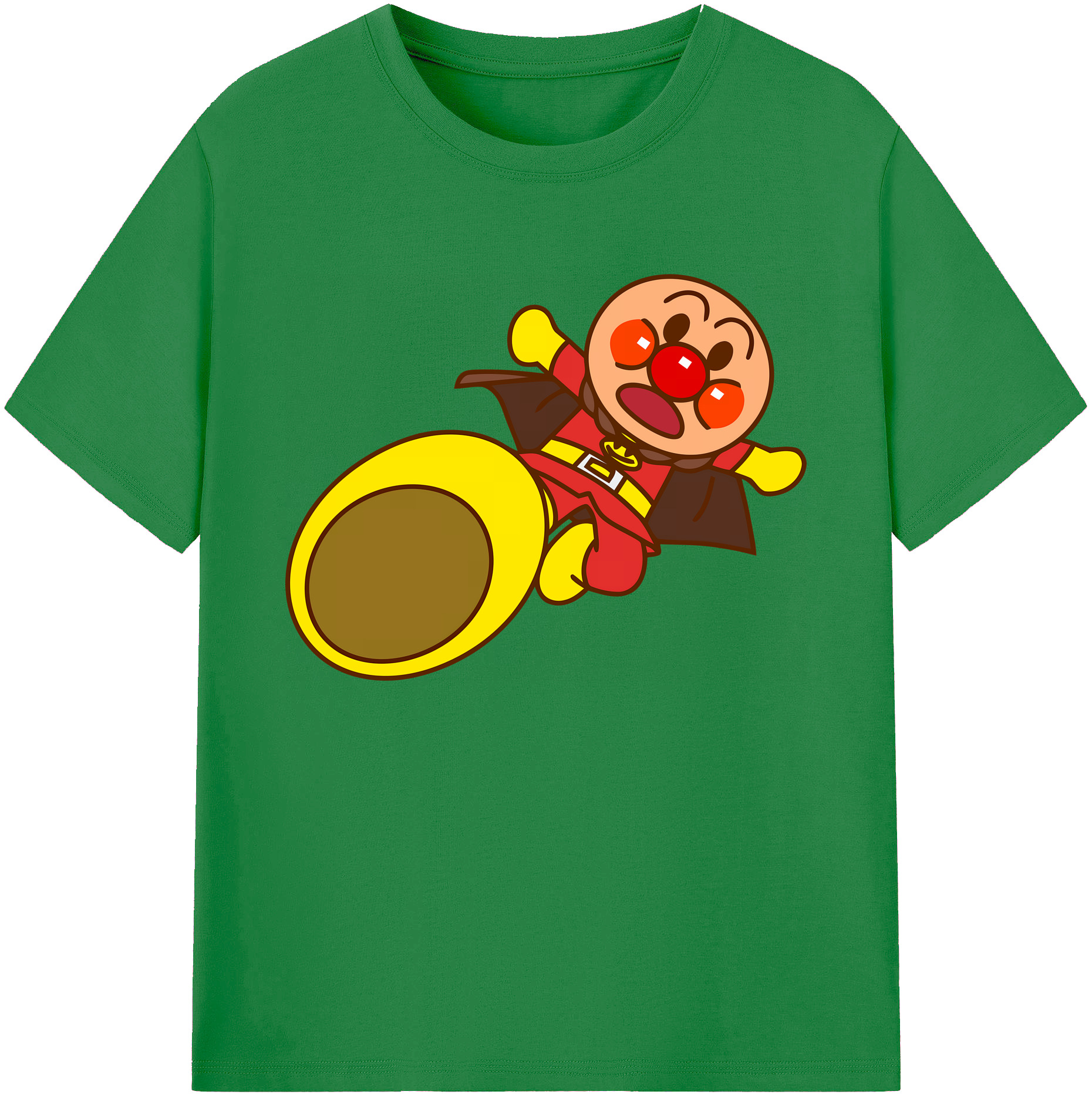 （画像用） アンパンマン Anpanman 綿100％ メンズ半袖Tシャツ｜肌触りやわらか＆通気性
