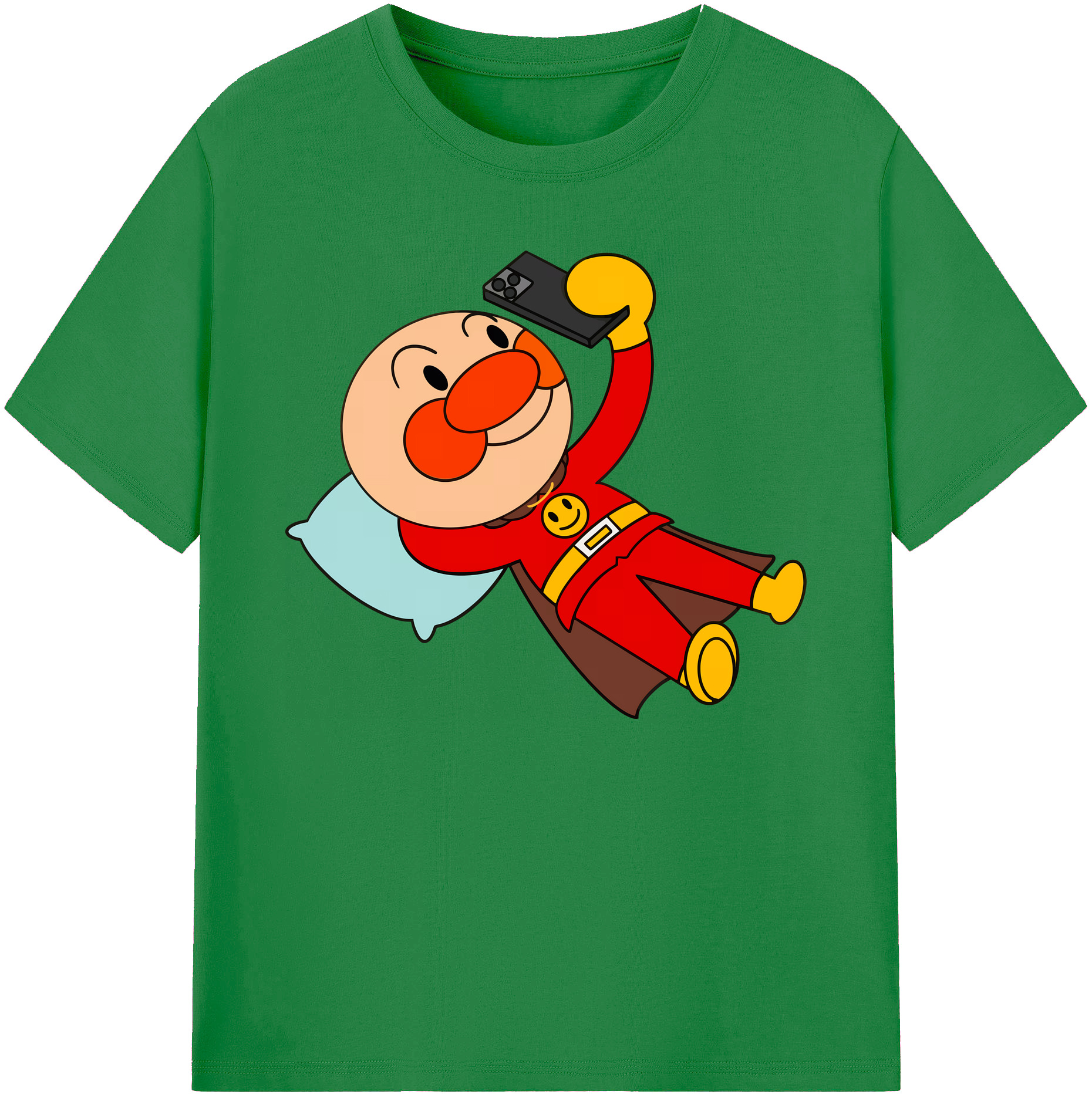 （画像用） アンパンマン Anpanman 綿100％ メンズ半袖Tシャツ｜肌触りやわらか＆通気性
