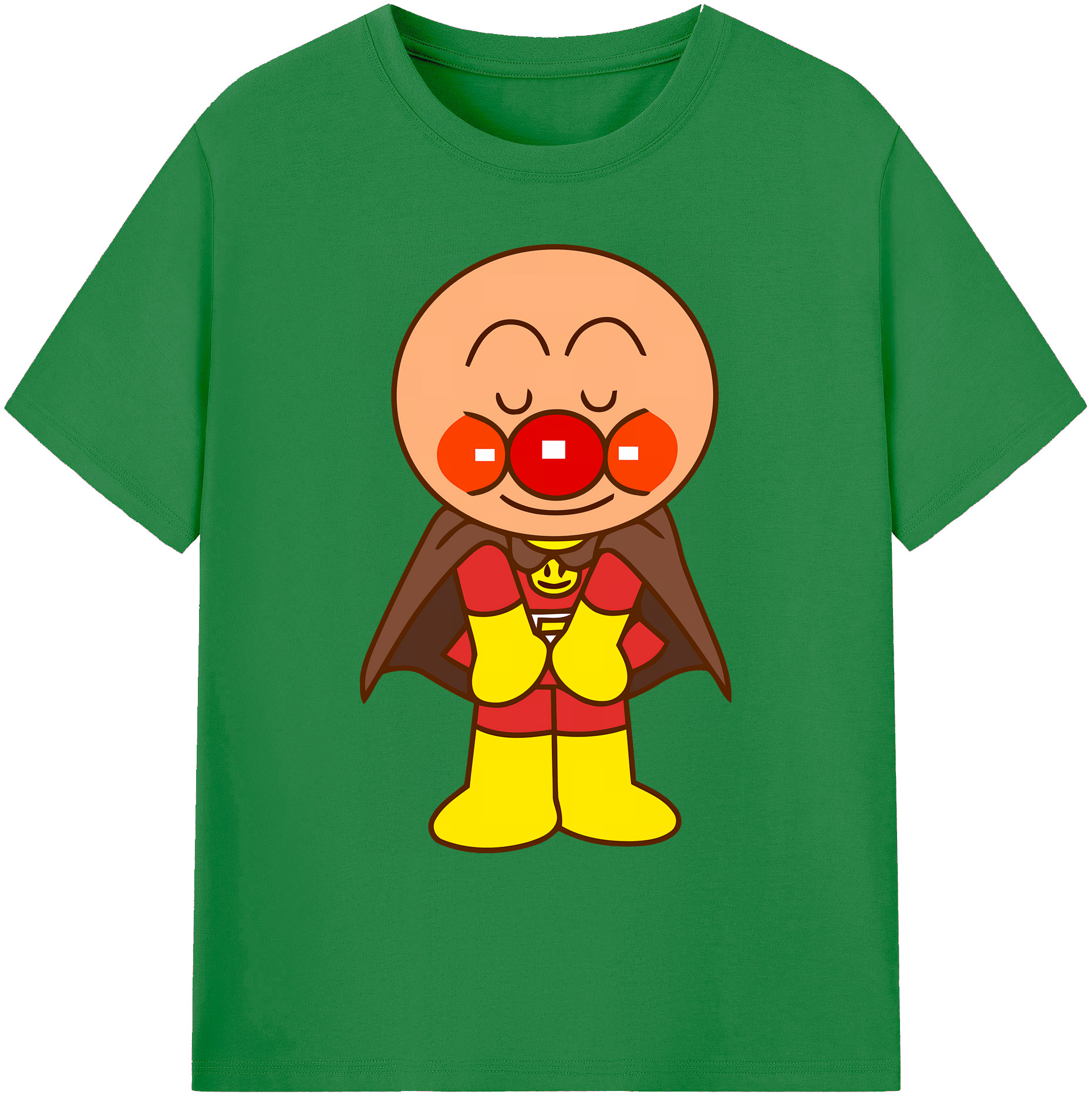 （画像用） アンパンマン Anpanman 綿100％ メンズ半袖Tシャツ｜肌触りやわらか＆通気性