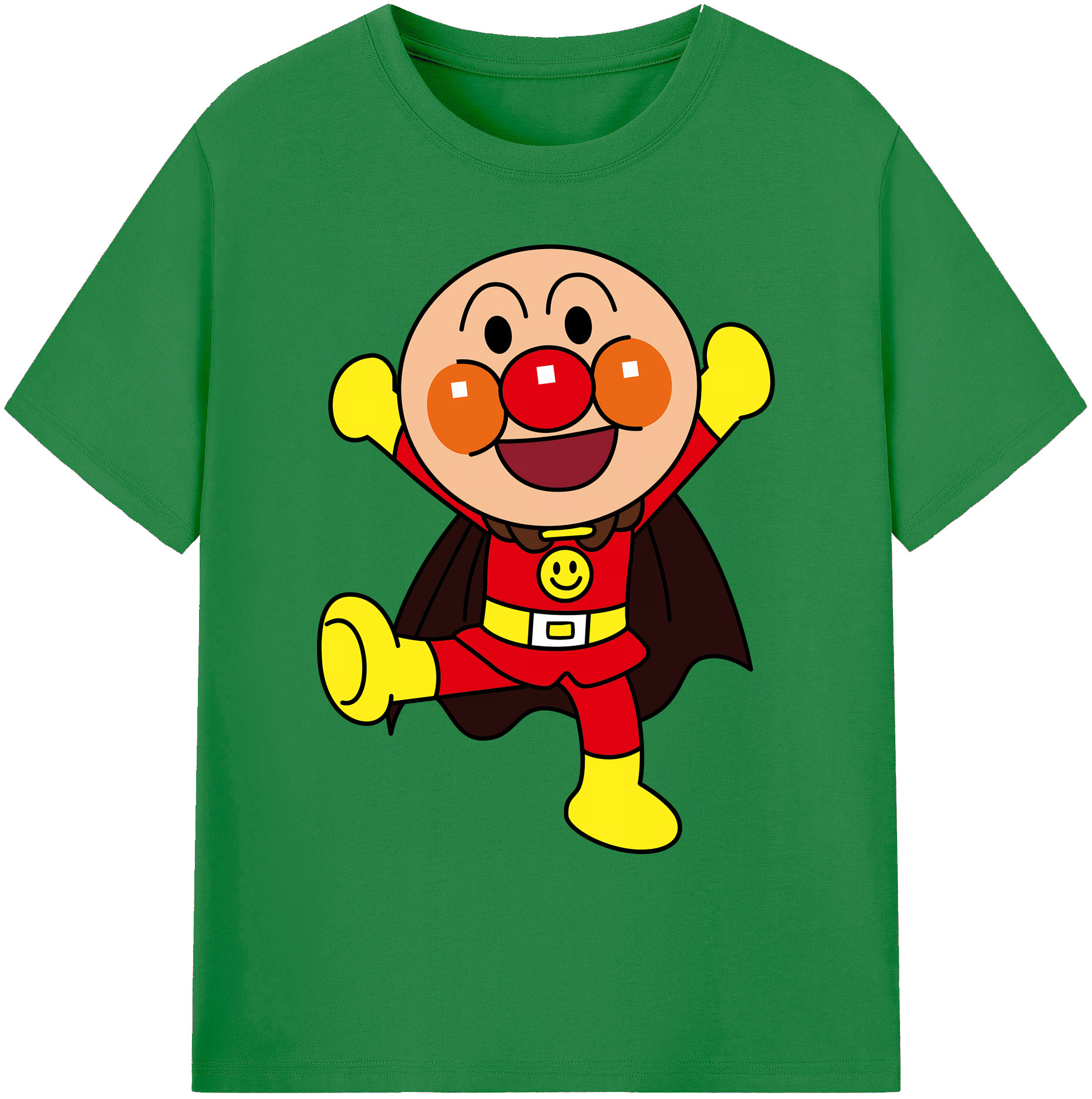 （画像用） アンパンマン Anpanman 綿100％ メンズ半袖Tシャツ｜肌触りやわらか＆通気性
