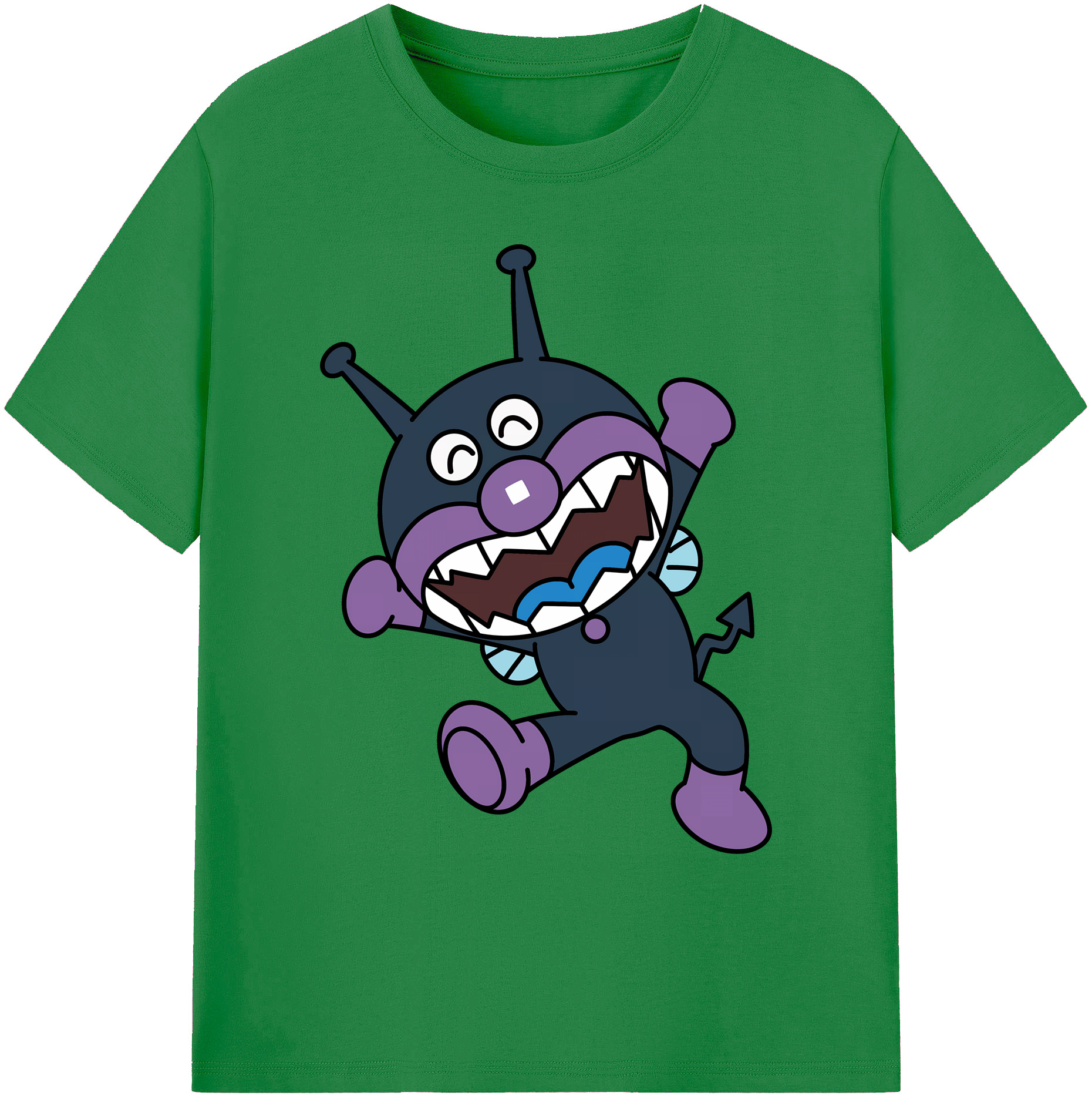 （画像用） アンパンマン Anpanman 綿100％ メンズ半袖Tシャツ｜肌触りやわらか＆通気性