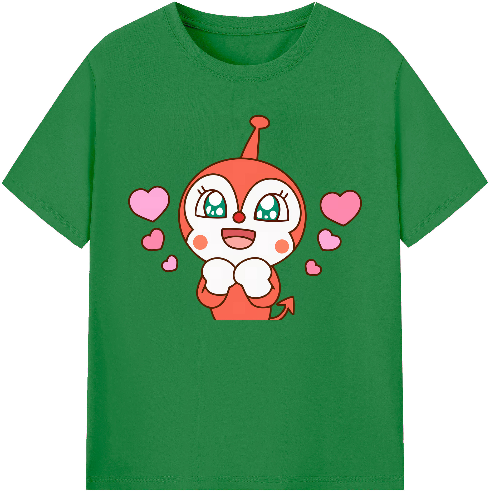 （画像用） アンパンマン Anpanman 綿100％ メンズ半袖Tシャツ｜肌触りやわらか＆通気性