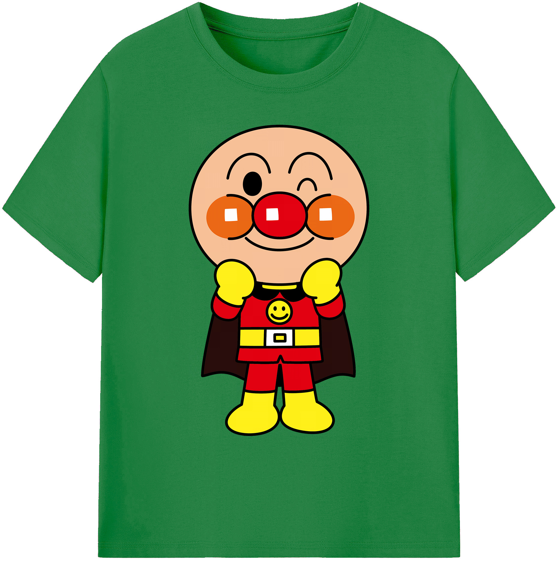 （画像用） アンパンマン Anpanman 綿100％ メンズ半袖Tシャツ｜肌触りやわらか＆通気性